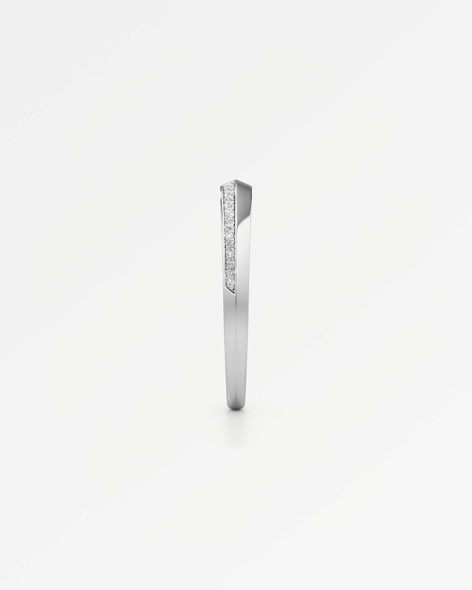 AM To Beyond Linéa Pavé Diamond Bangle, In 14K White Gold (2.26 ctw)