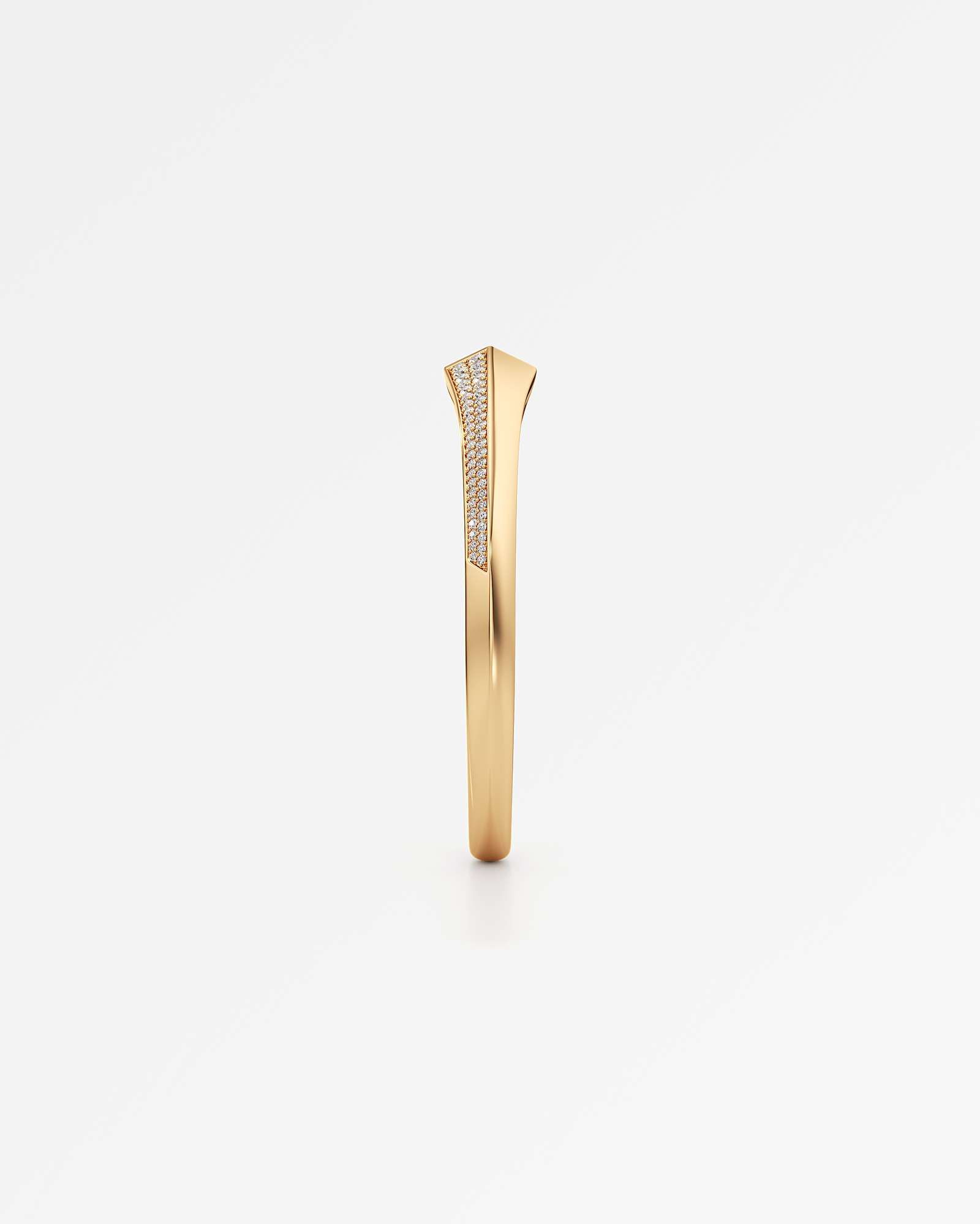 AM To Beyond Skiris Pavé Diamond Bangle, in 14K Yellow Gold (3.31 ctw)