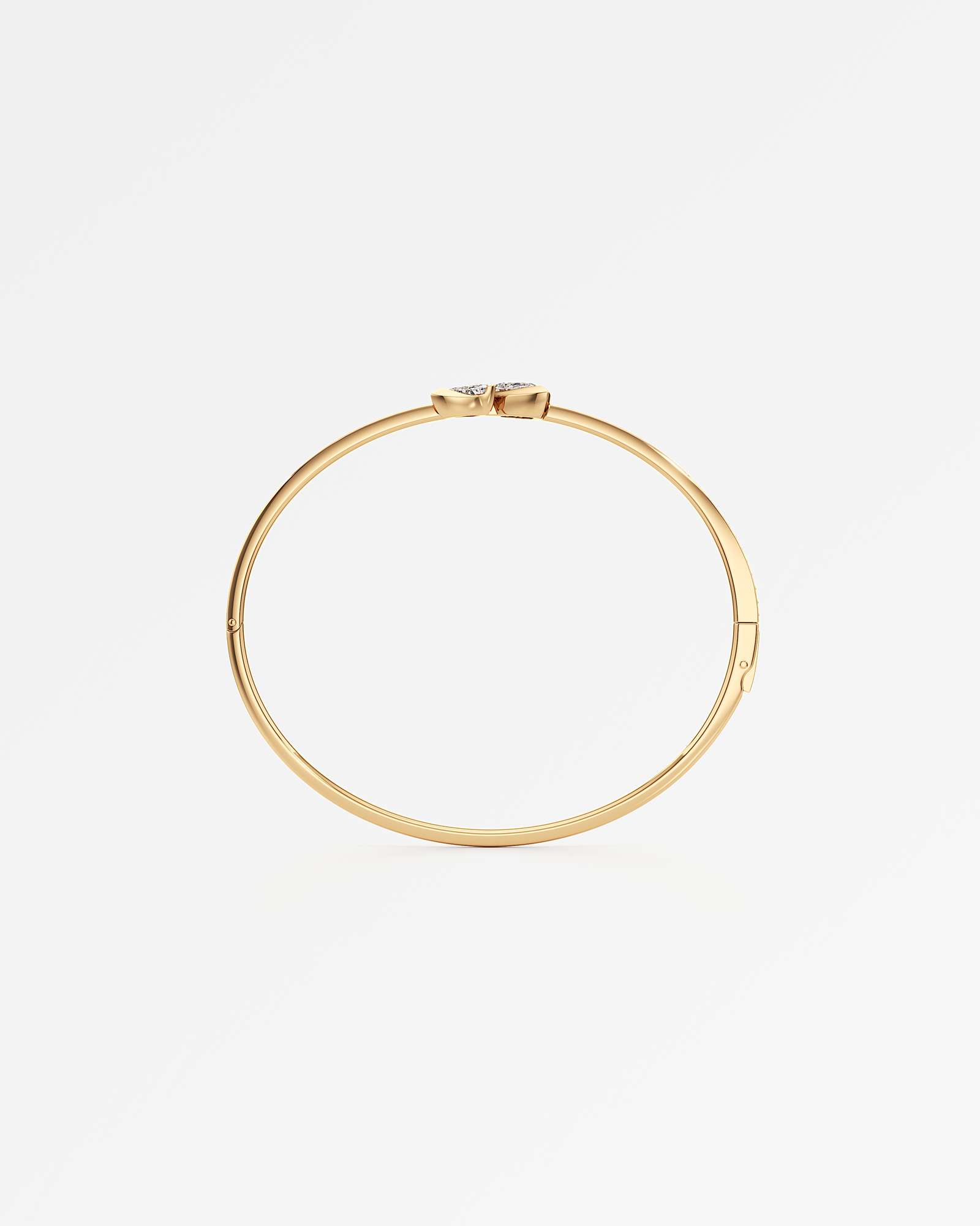 Pinnacle Leveré Diamond Bangle, In 14K Yellow Gold (1.65 ctw)