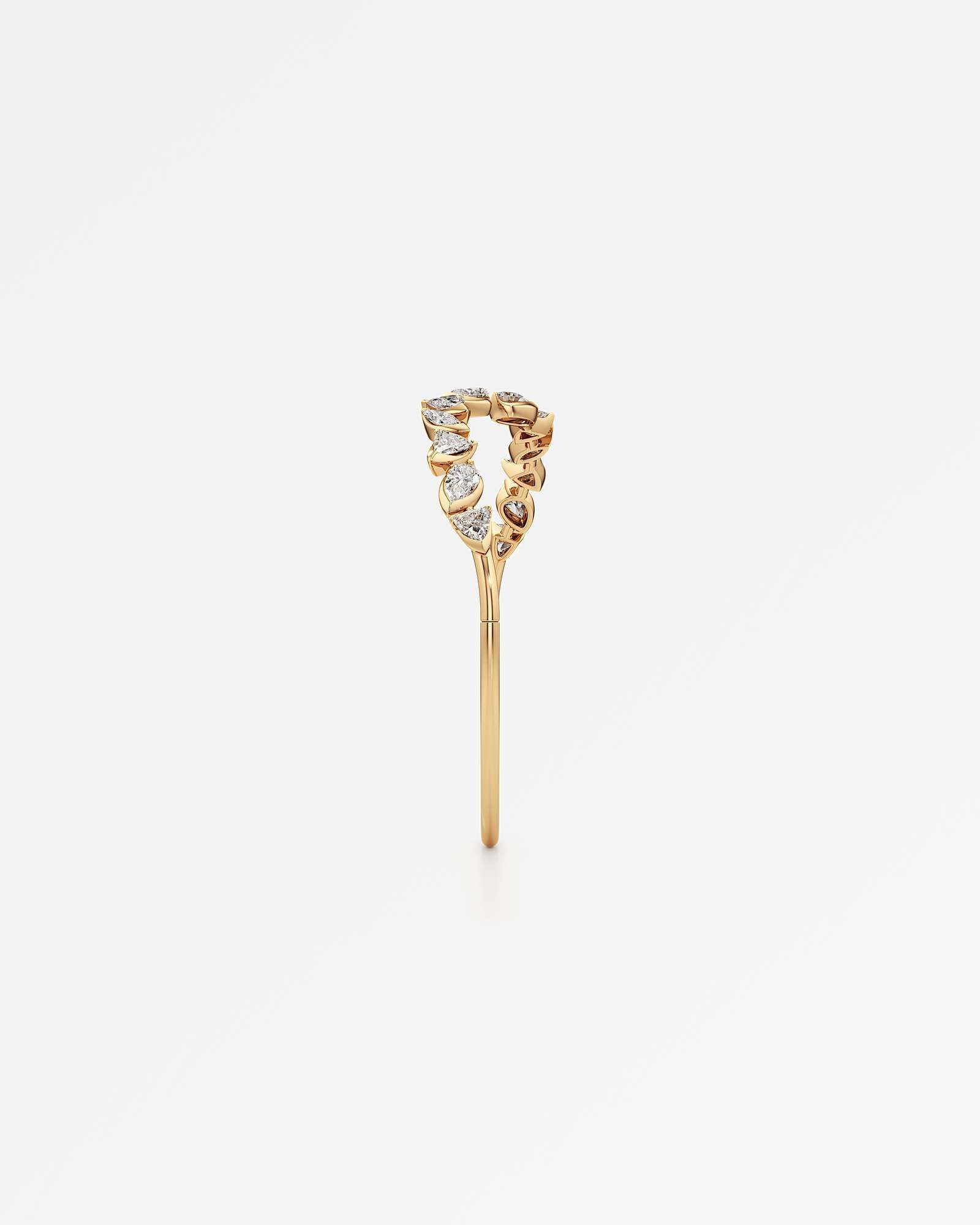 Pinnacle Rochette Diamond Bangle, In 14K Yellow Gold (2.90 ctw)