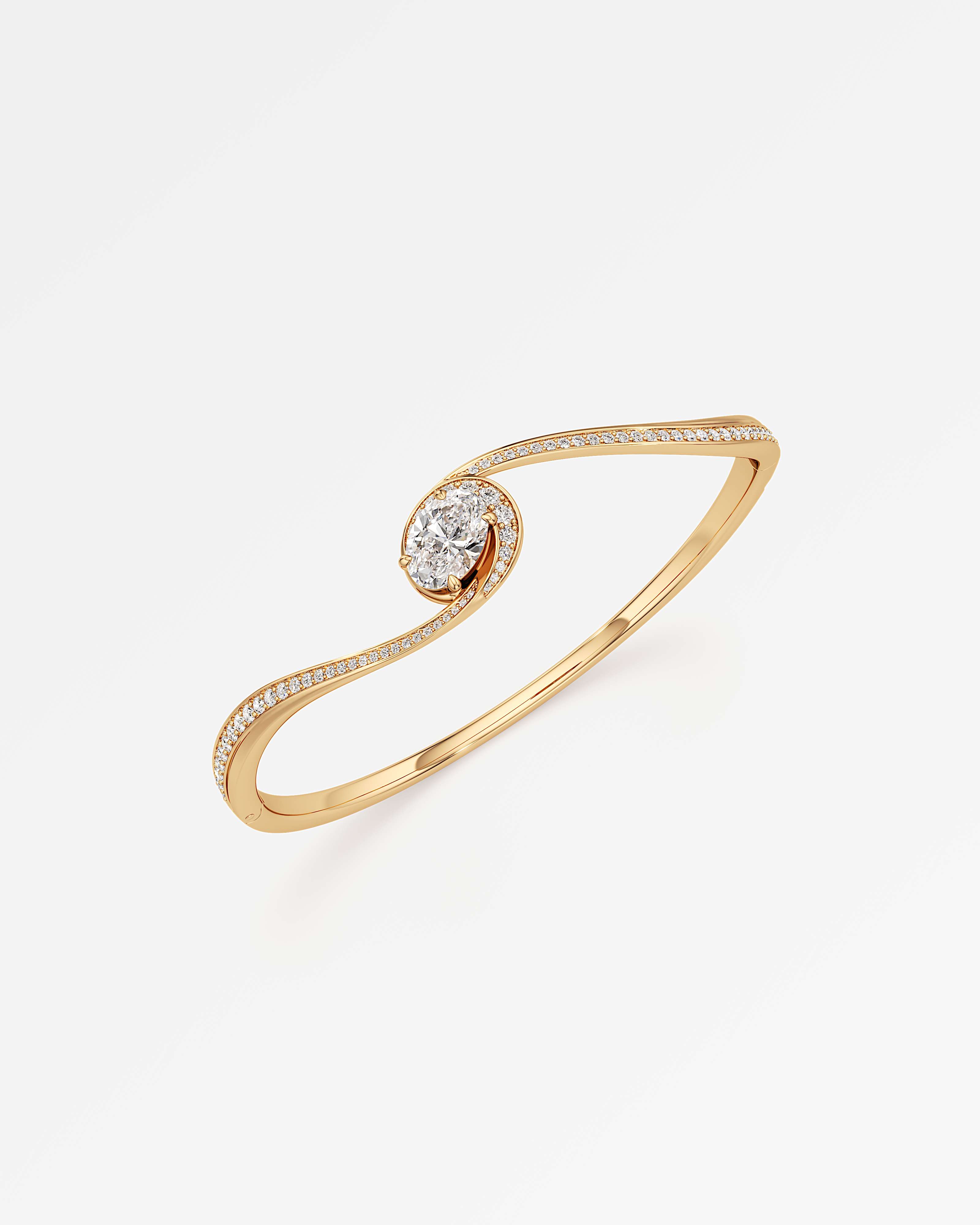 You Sylphine Diamond Bangle, In 14K Yellow Gold (2.38 ctw)