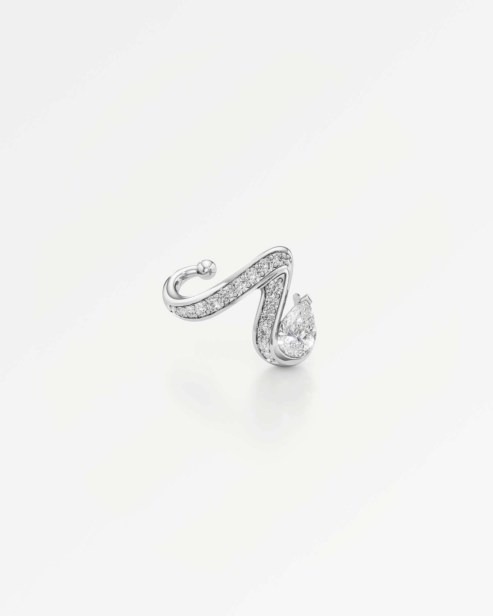 You Tendril Diamond Earrings, in 14K White Gold (0.99 ctw)