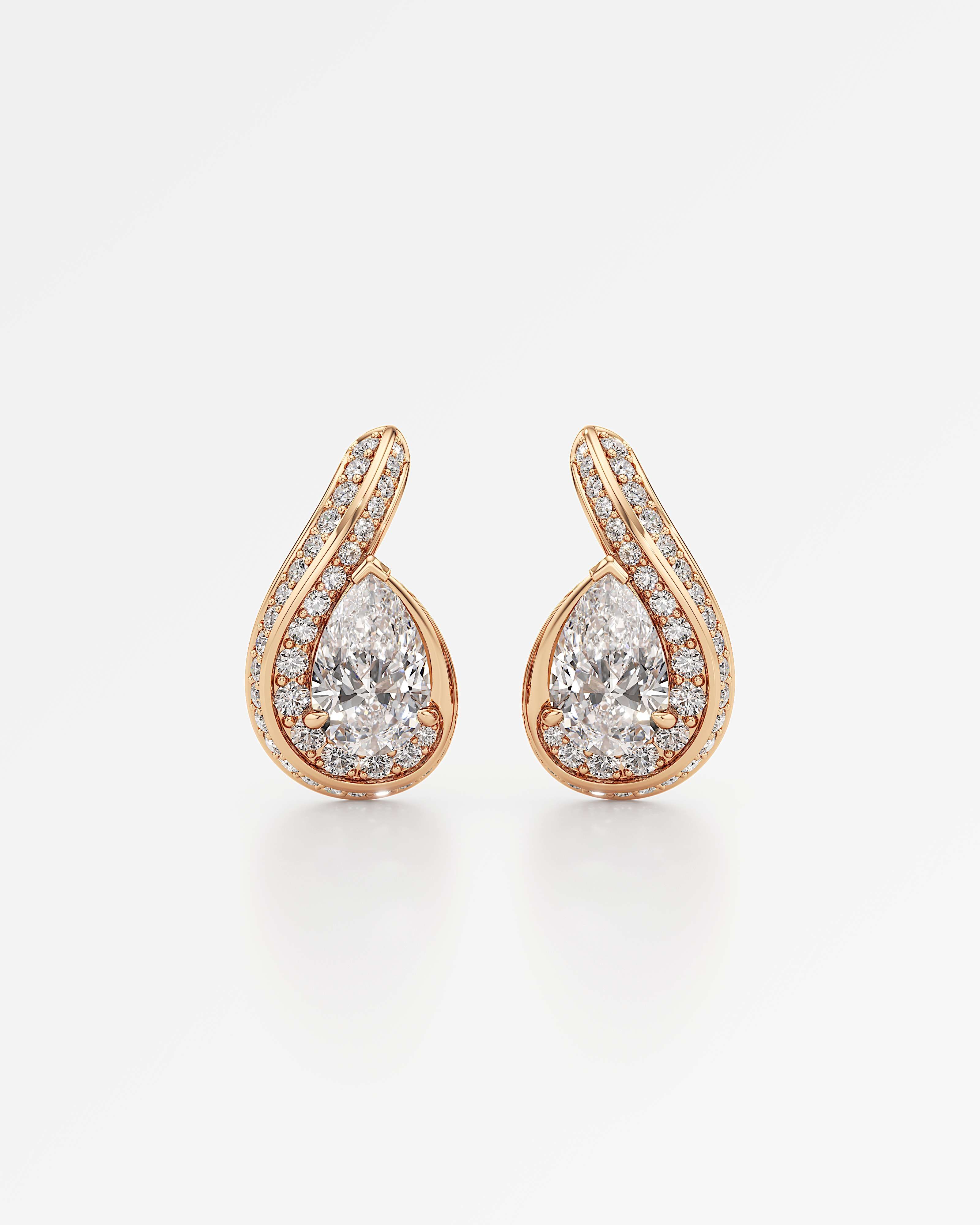 You Cascade Diamond Earrings, in 14K Rose Gold (2.17 ctw)