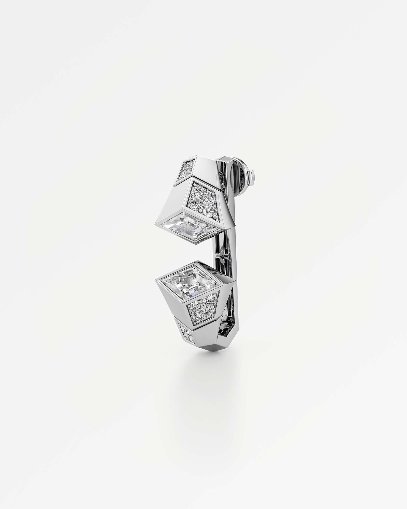 AM To Beyond Overture Diamond Earrings, in 14K White Gold (2.68 ctw)