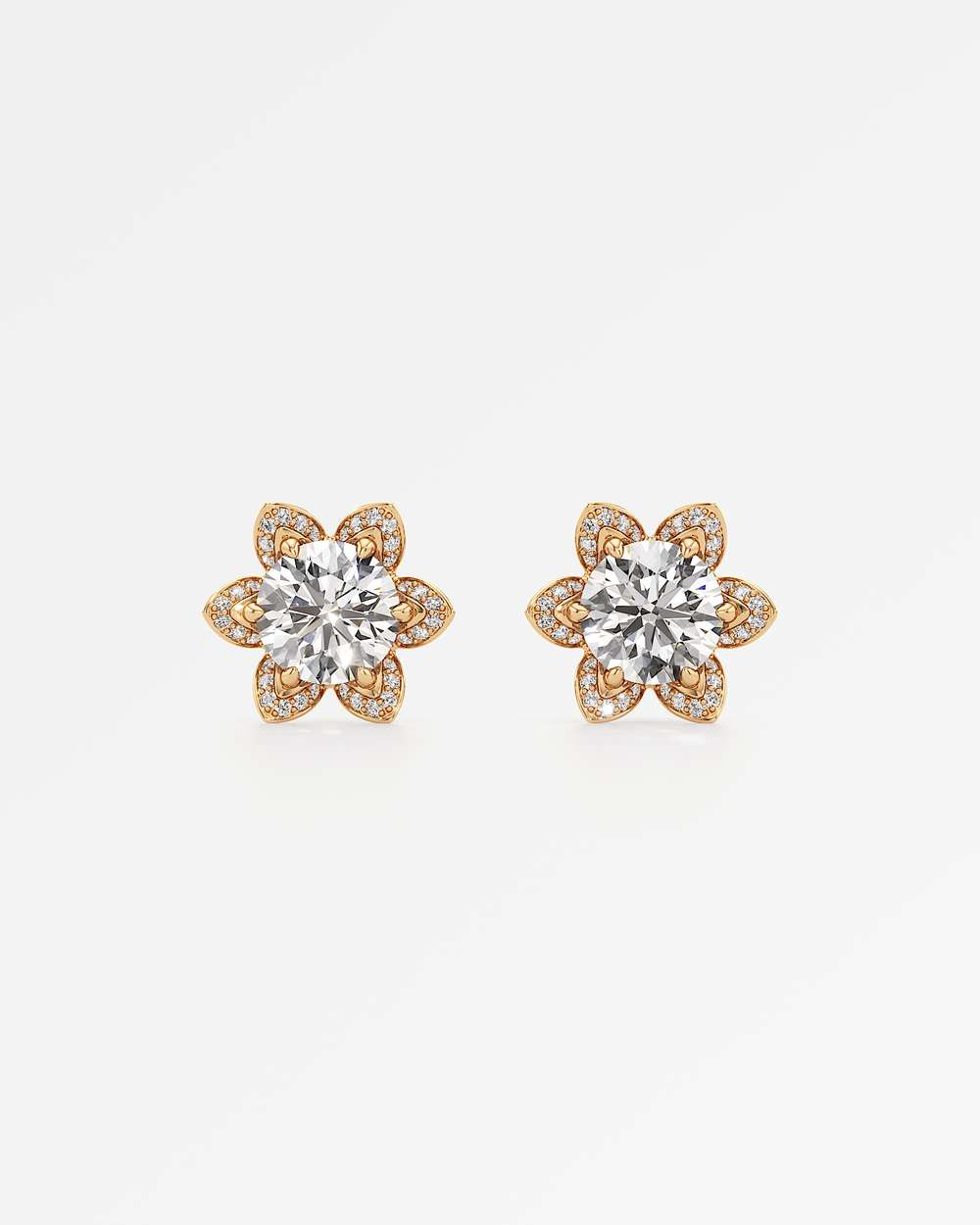 Evora Diamond Stud Earrings
