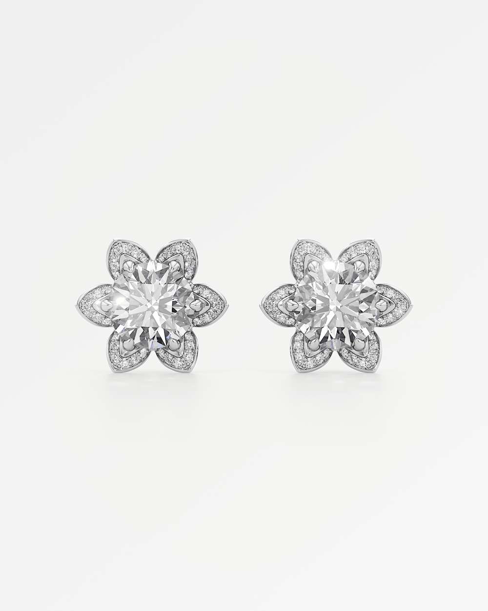 Evora Diamond Stud Earrings