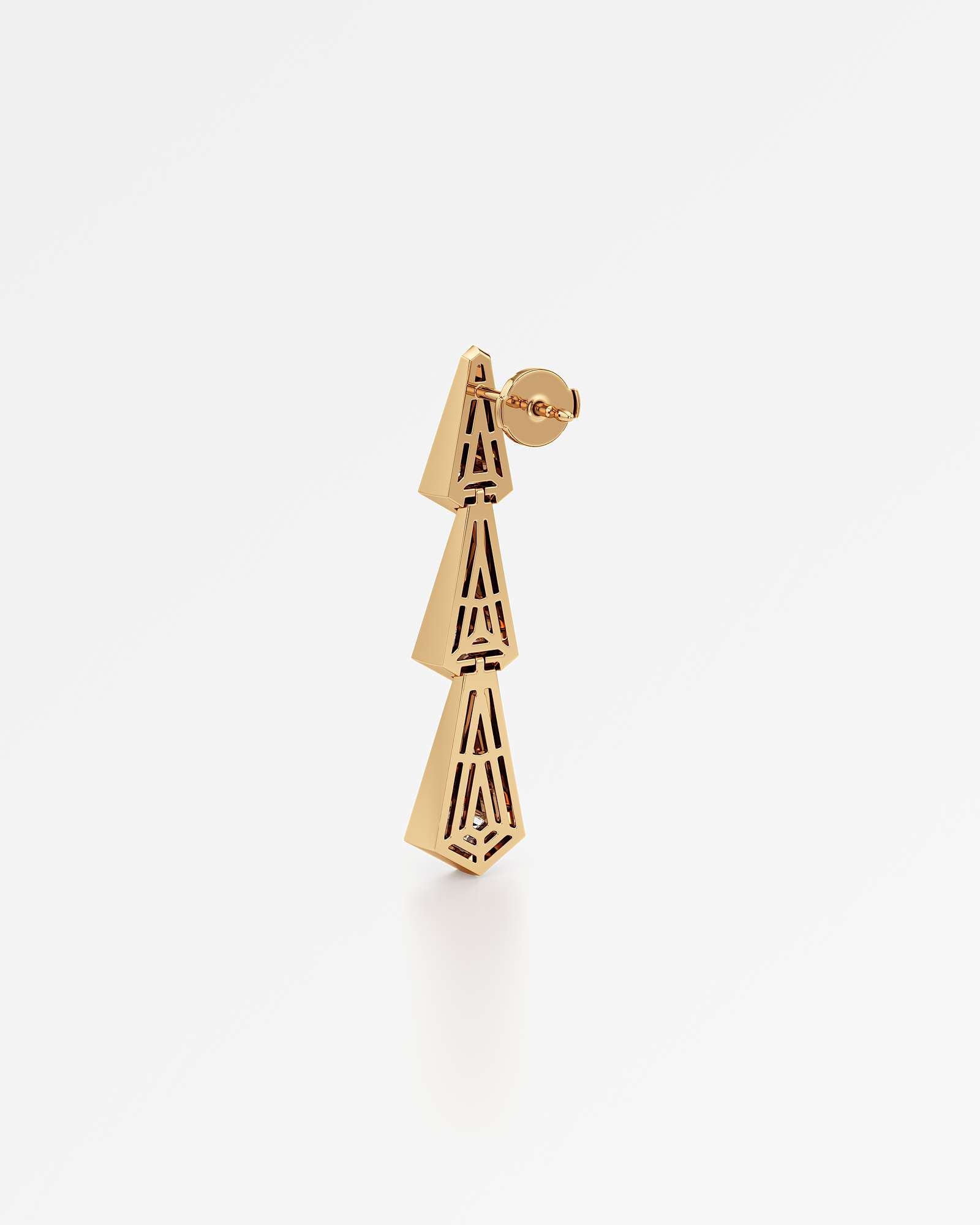 AM To Beyond Trelis Diamond Earrings, In 14K Yellow Gold (1.24 ctw)