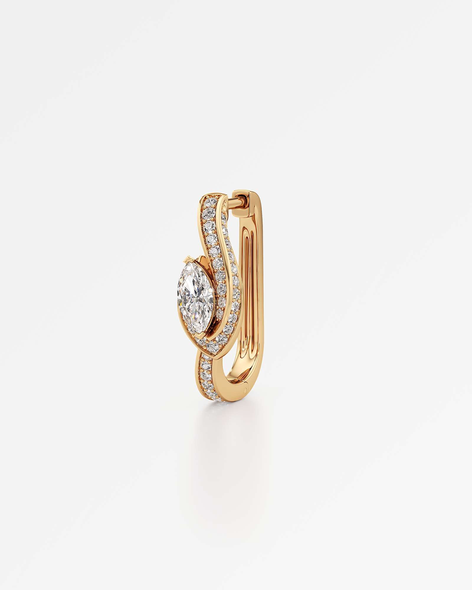 You Whirlwind Diamond Hoop Earrings, in 14K Yellow Gold (1.04 ctw)