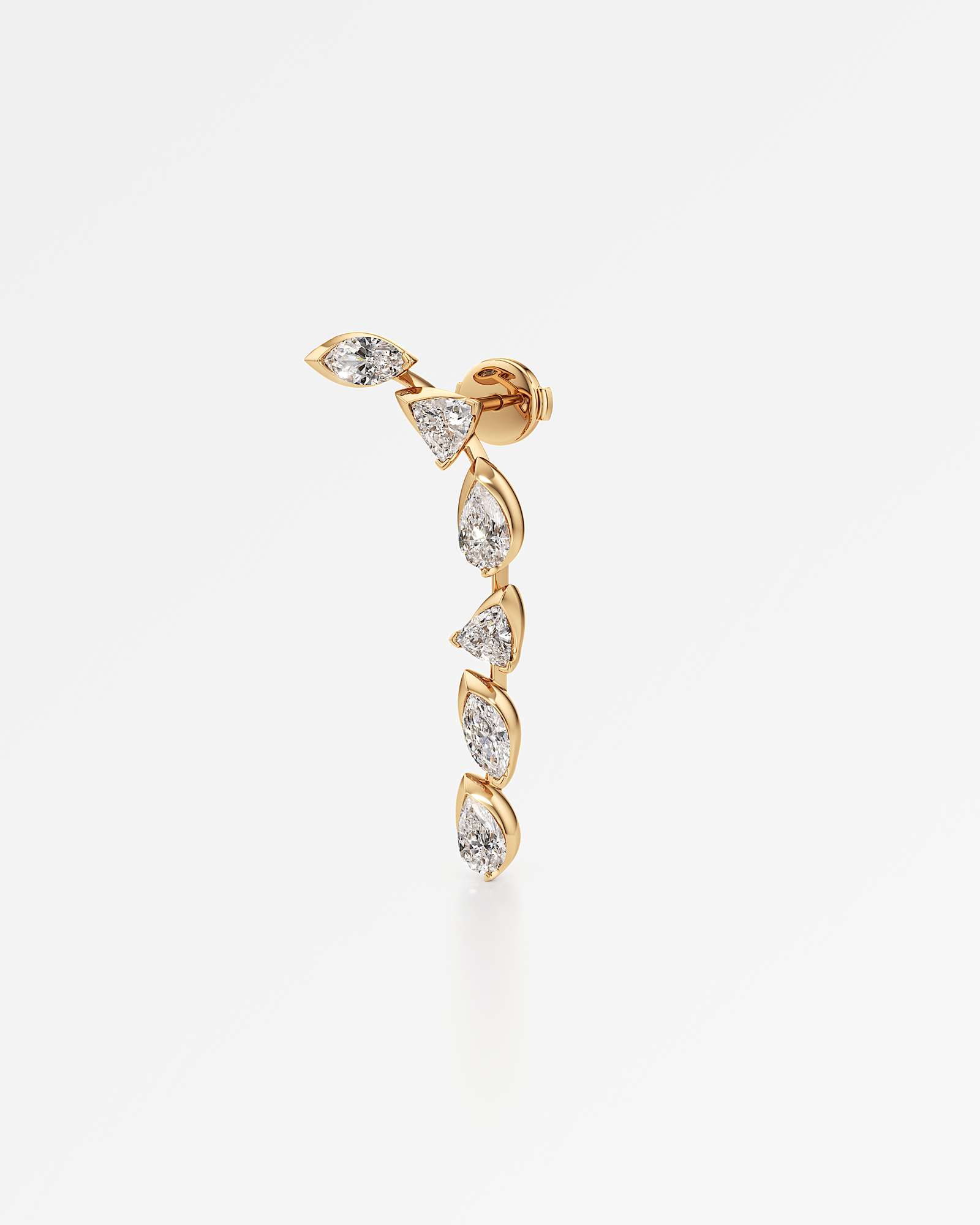 Pinnacle Falasé Diamond Earrings, In 14K Yellow Gold (2.28 ctw)