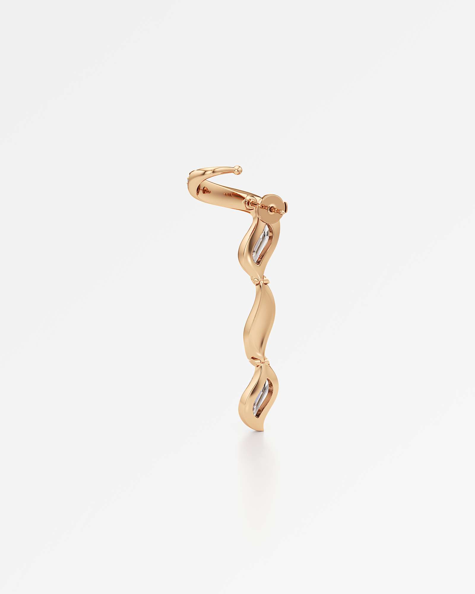 Glimmer Reflera Diamond Earrings, In 14K Rose Gold (5.12 ctw)