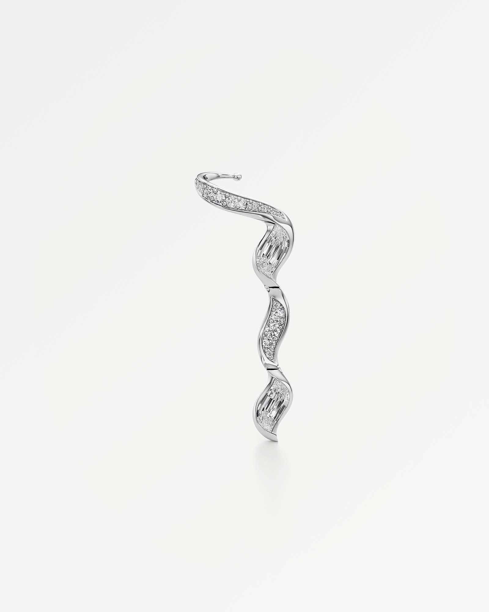 Glimmer Reflera Diamond Earrings, In 14K White Gold (5.12 ctw)