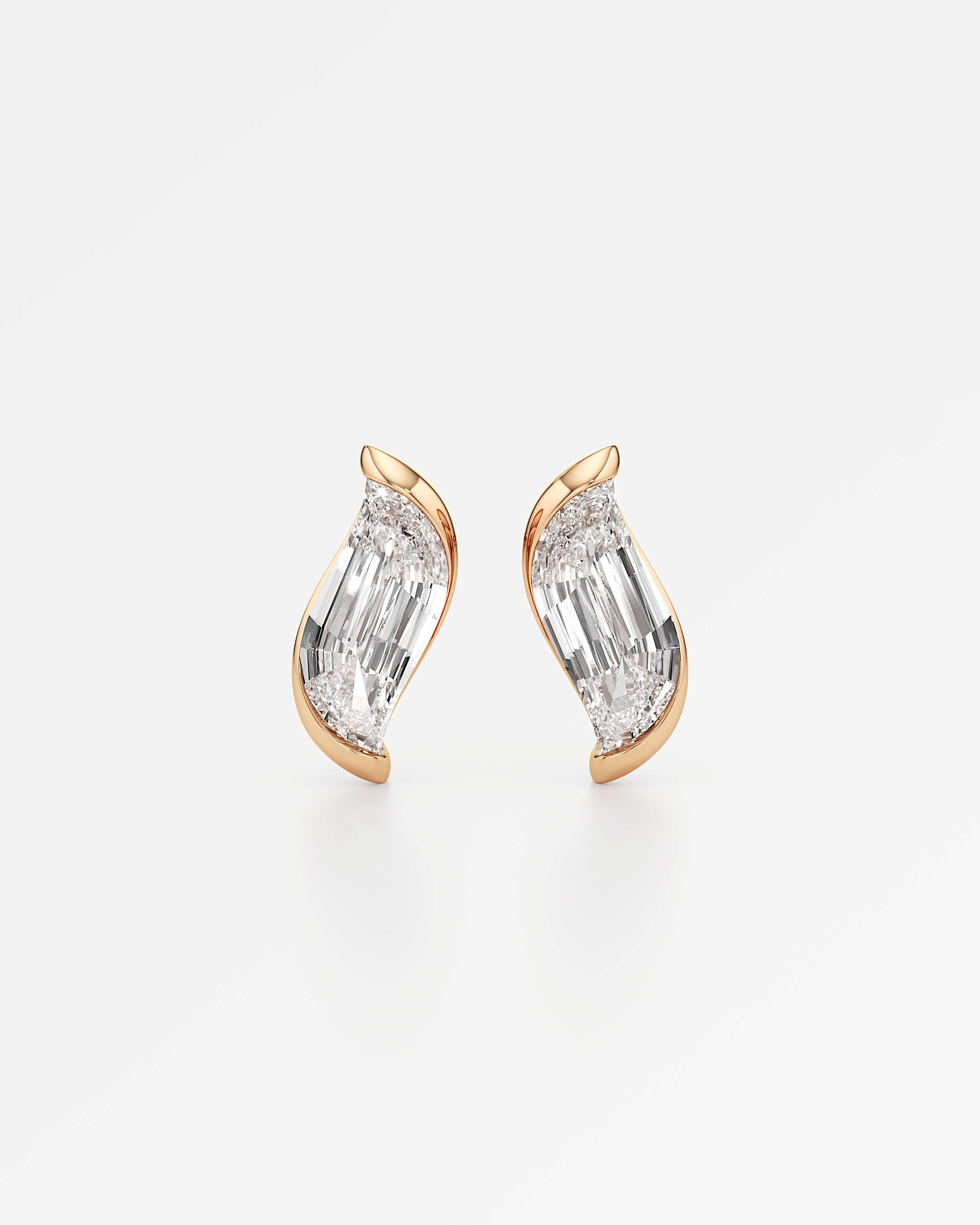 Glimmer Faléa Diamond Earrings, In 14K Rose Gold (2.00 ctw)
