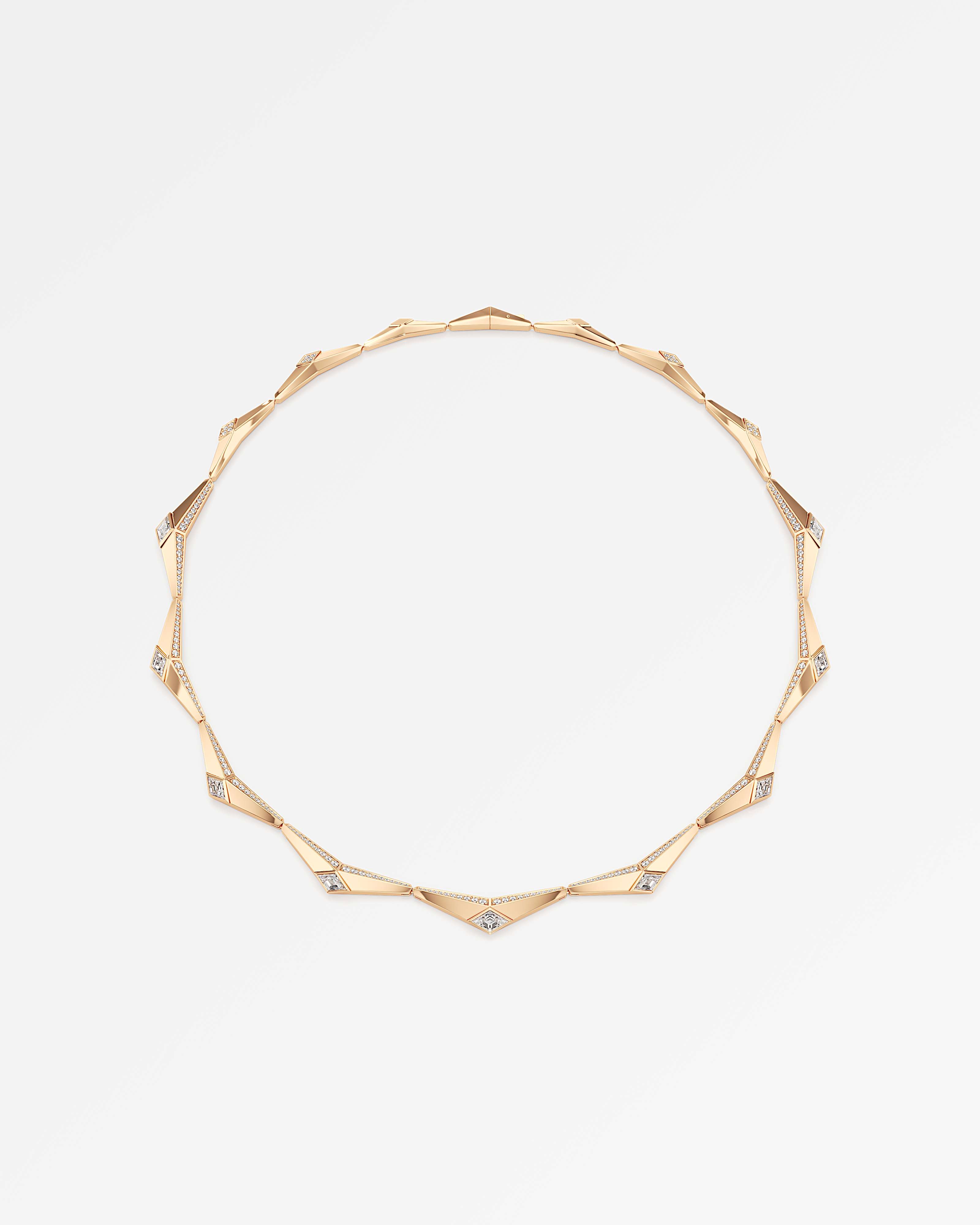 AM To Beyond Aspira Diamond Necklace, In 14K Rose Gold (4.75 ctw)