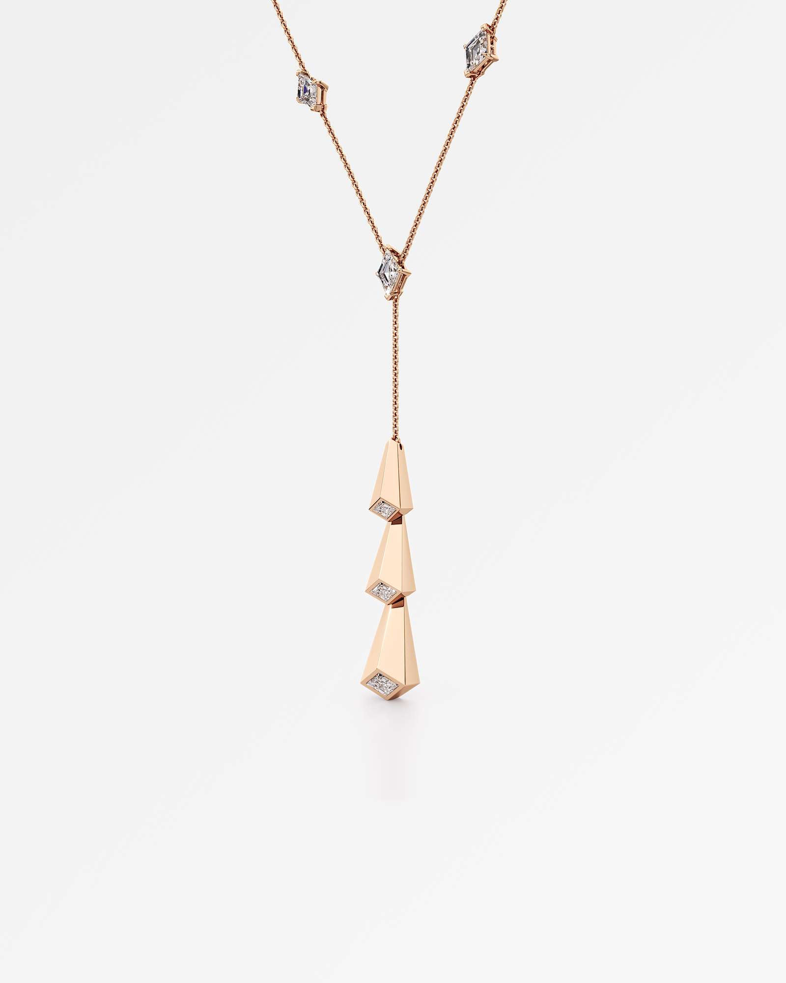 AM To Beyond Trelora Diamond Necklace, in 14K Rose Gold (1.91 ctw)