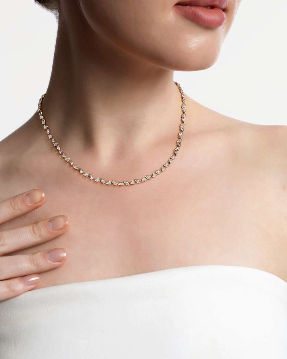 PINNACLE Averis Diamond Tennis Necklace