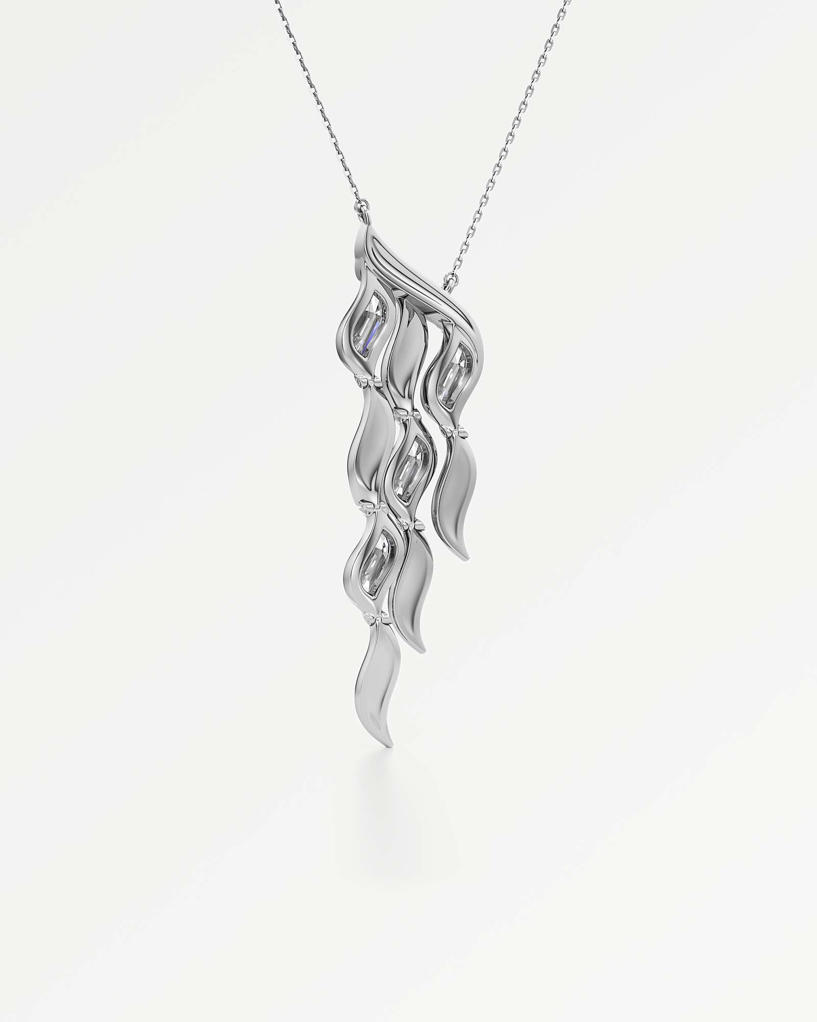 Glimmer Namiere Diamond Pendant, In 14K White Gold (5.60 ctw)