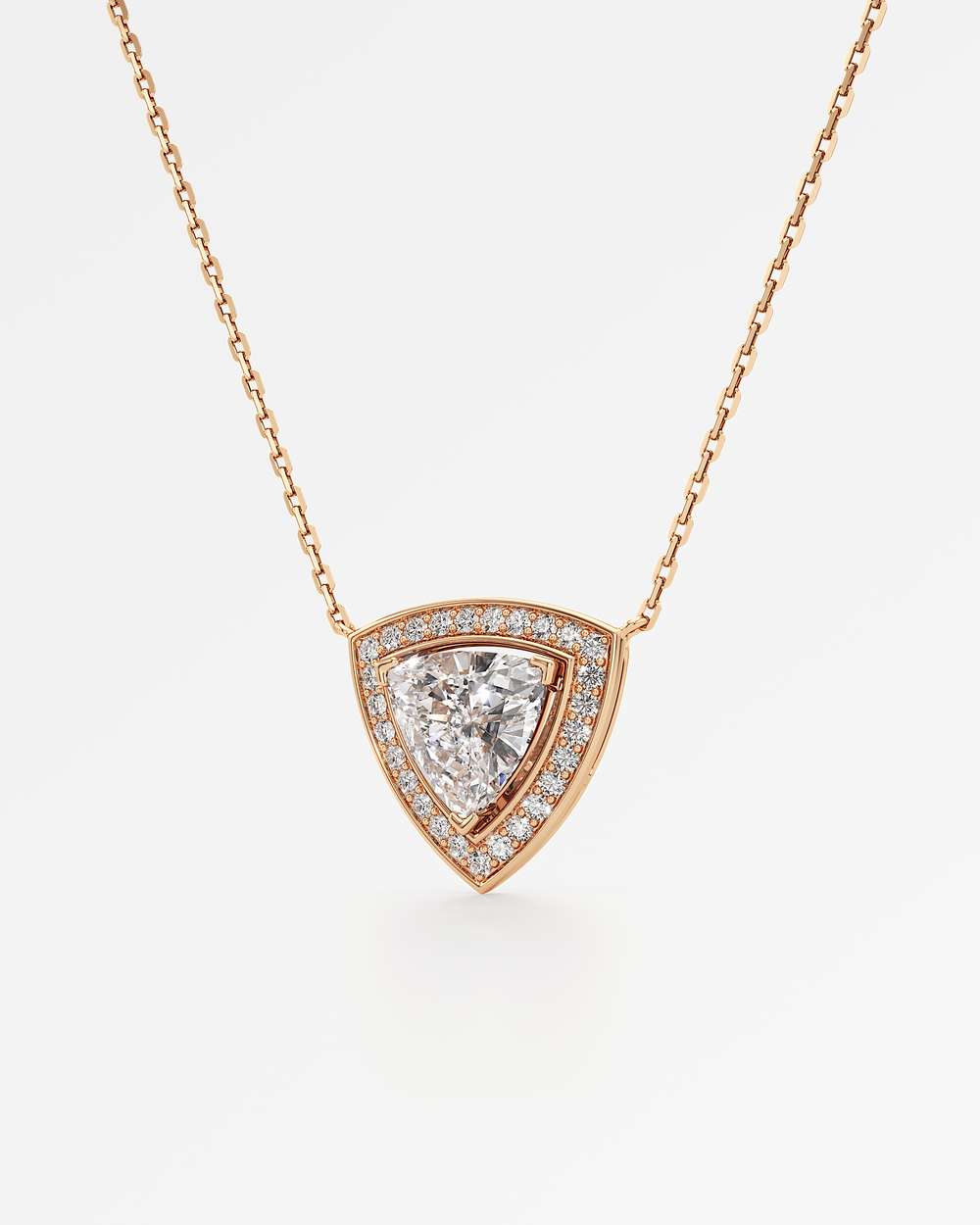 Celeste Diamond Halo Necklace