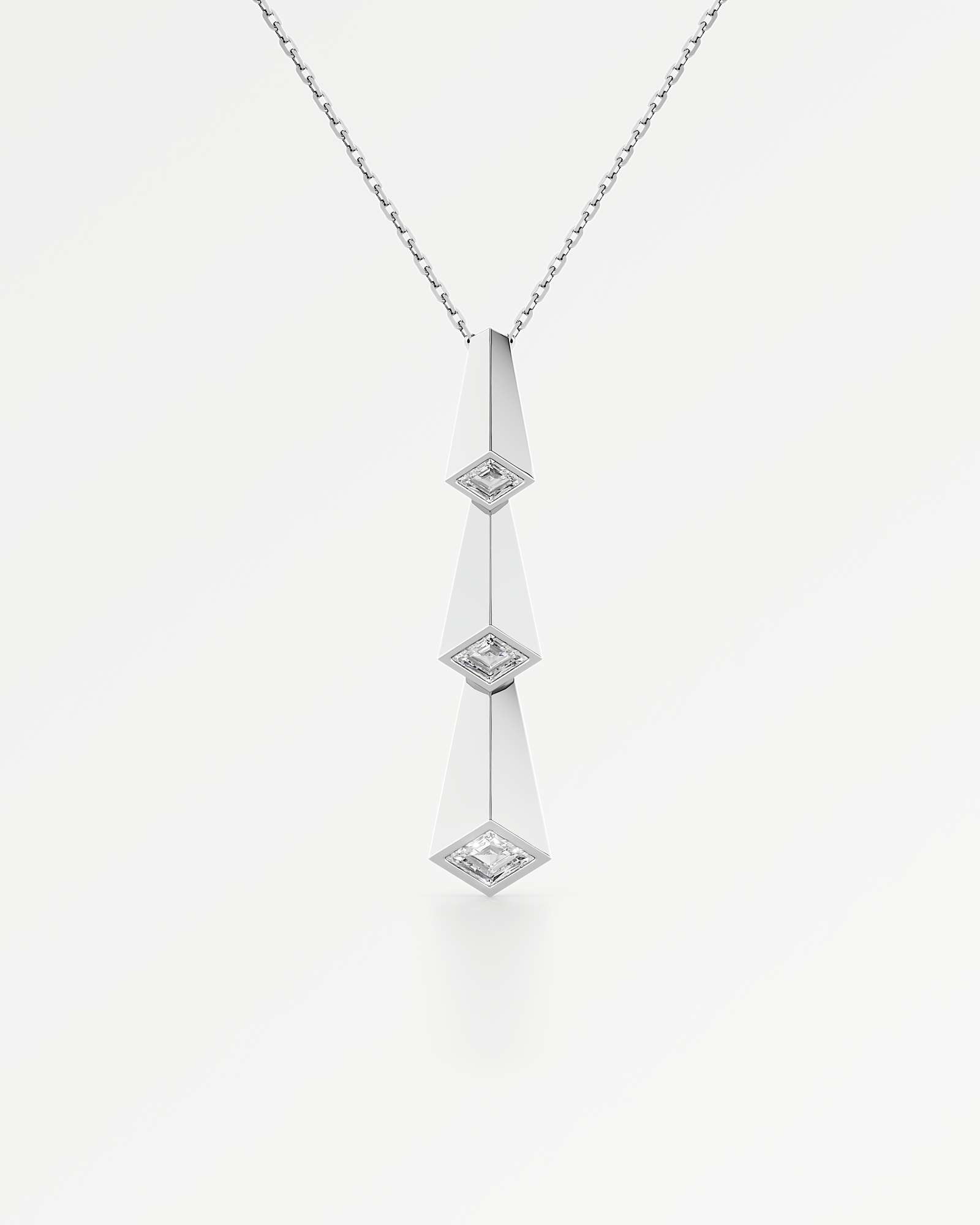 Trelis Diamond Pendant