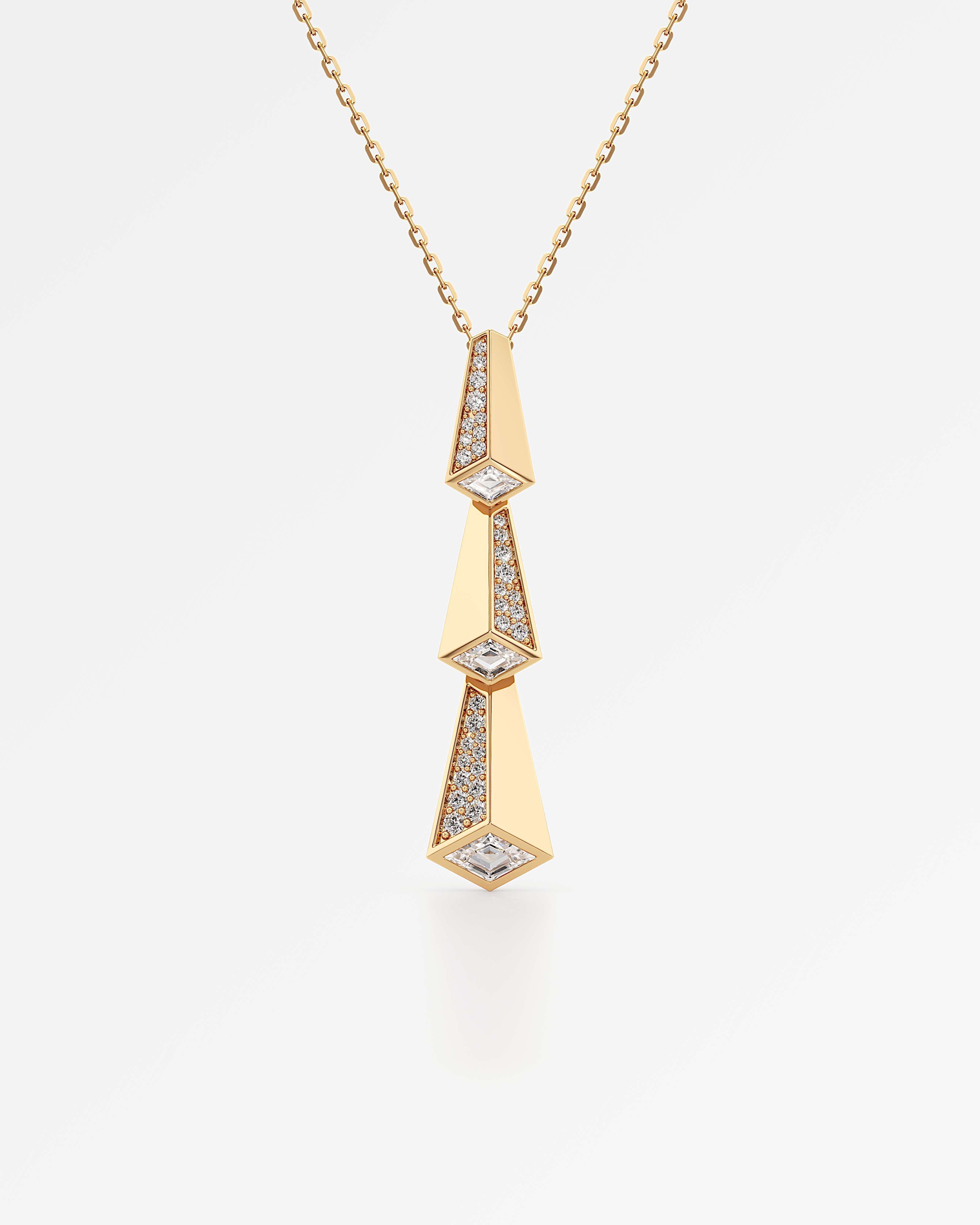 AM To Beyond Trelex Diamond Pendant, In 14K Yellow Gold (0.89 ctw)