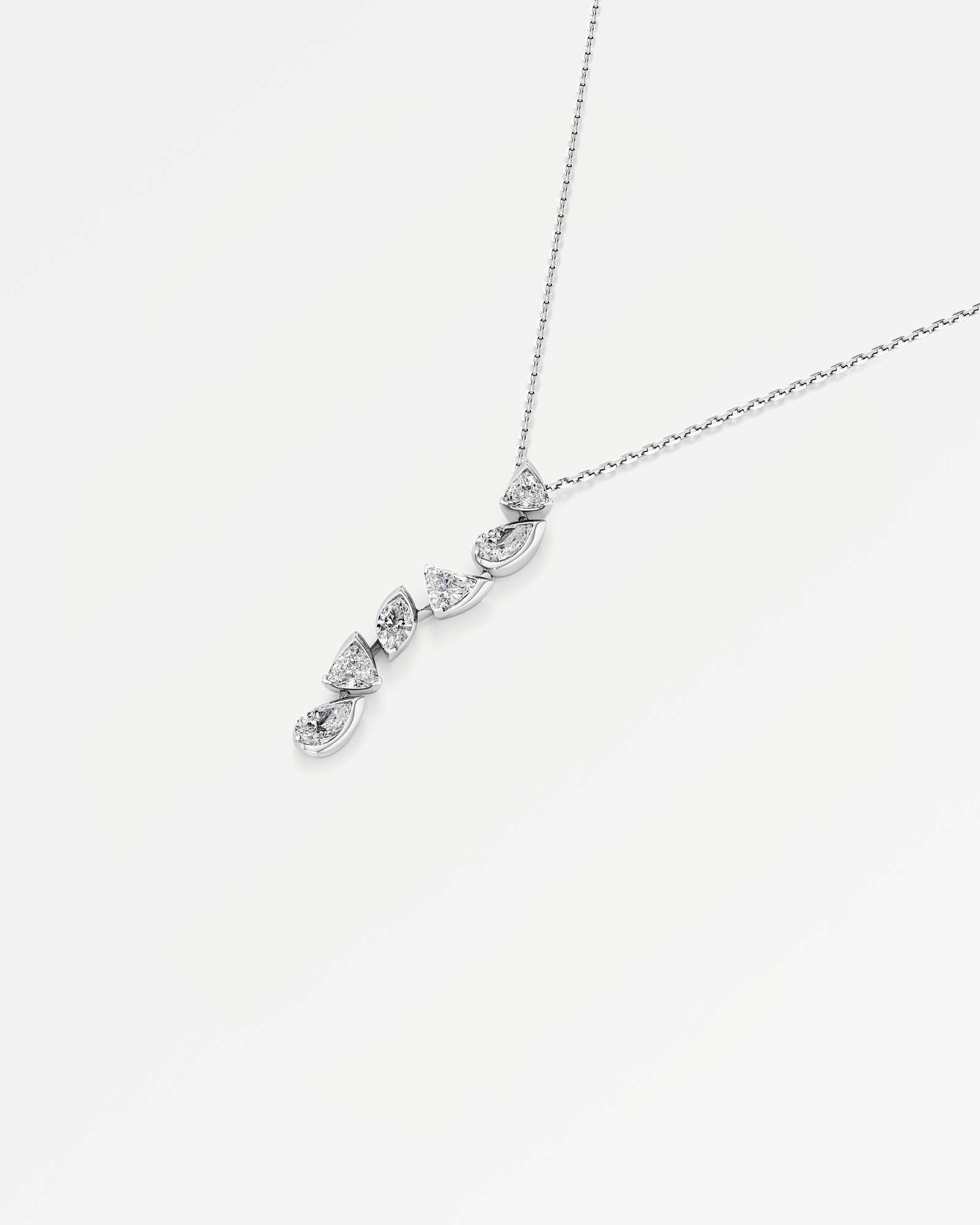 Pinnacle Vettaire Diamond Pendant, In 14K White Gold (1.42 ctw)