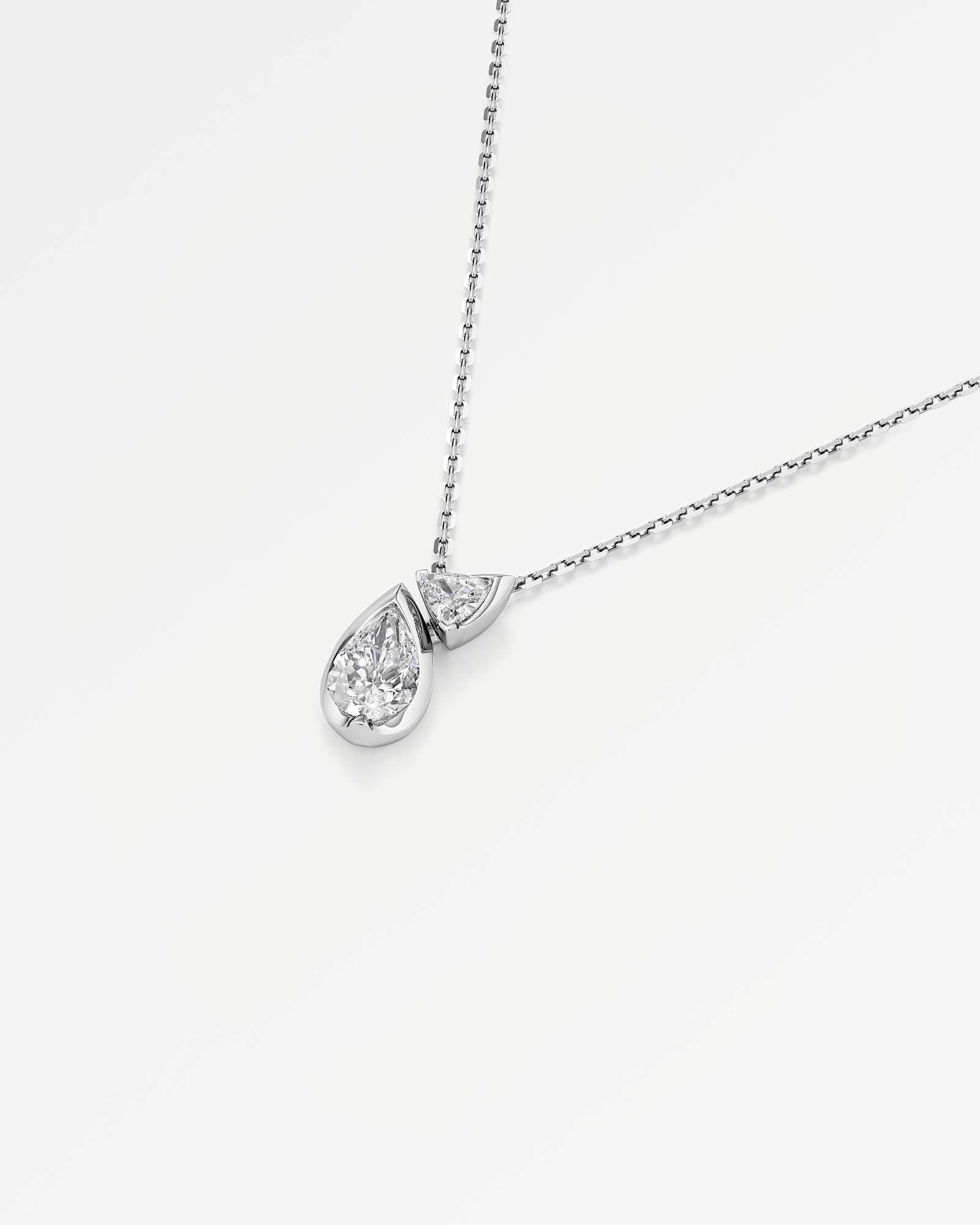 Pinnacle Levenne Diamond Pendant, In 14K White Gold (0.95 ctw)