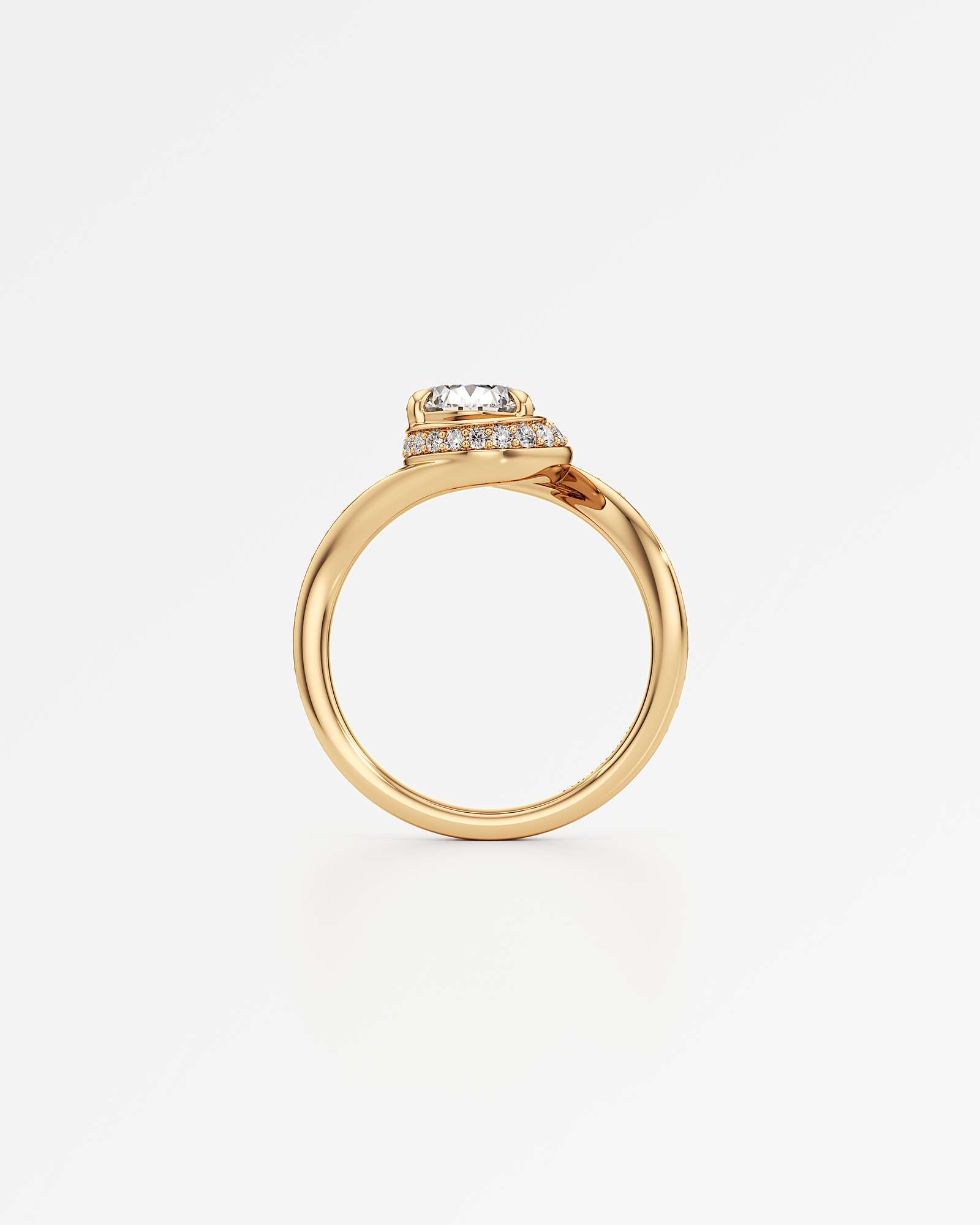 You Nautilus Diamond Engagement Ring, in 14K Yellow Gold (1.96 ctw)