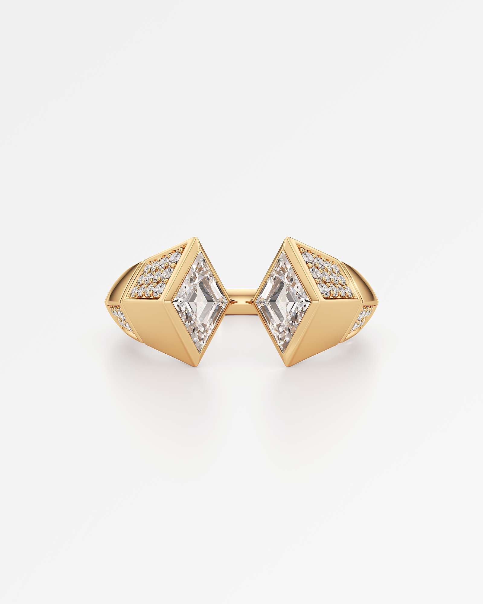 AM To Beyond Overture Diamond Ring, in 14K Yellow Gold (1.09 ctw)