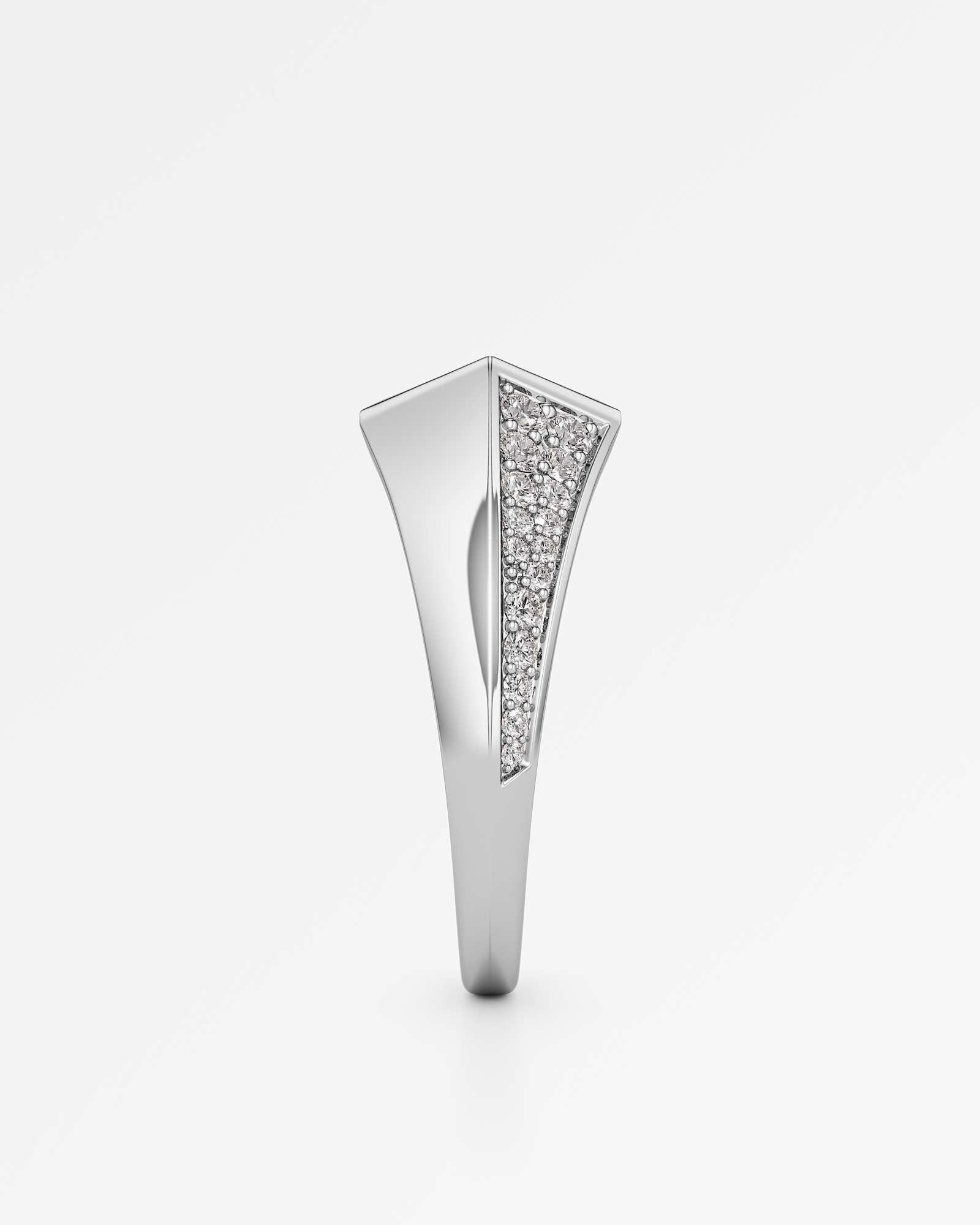 AM To Beyond Overraux Pavé Diamond Ring, in 18K White Gold (1.31 ctw)