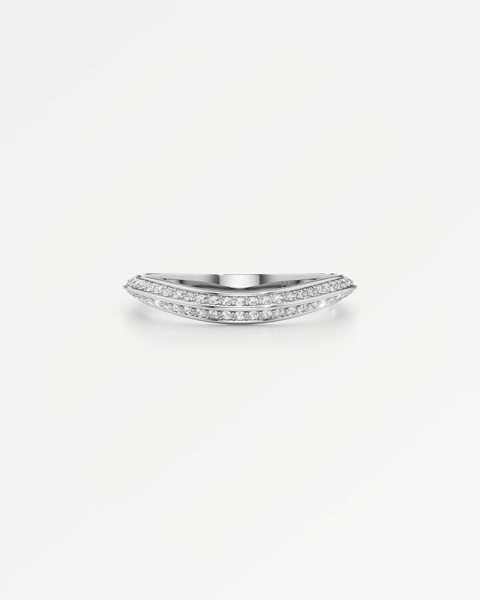 Velara Vérina Pavé Diamond Wedding Band, in 14K White Gold (0.27 ctw)
