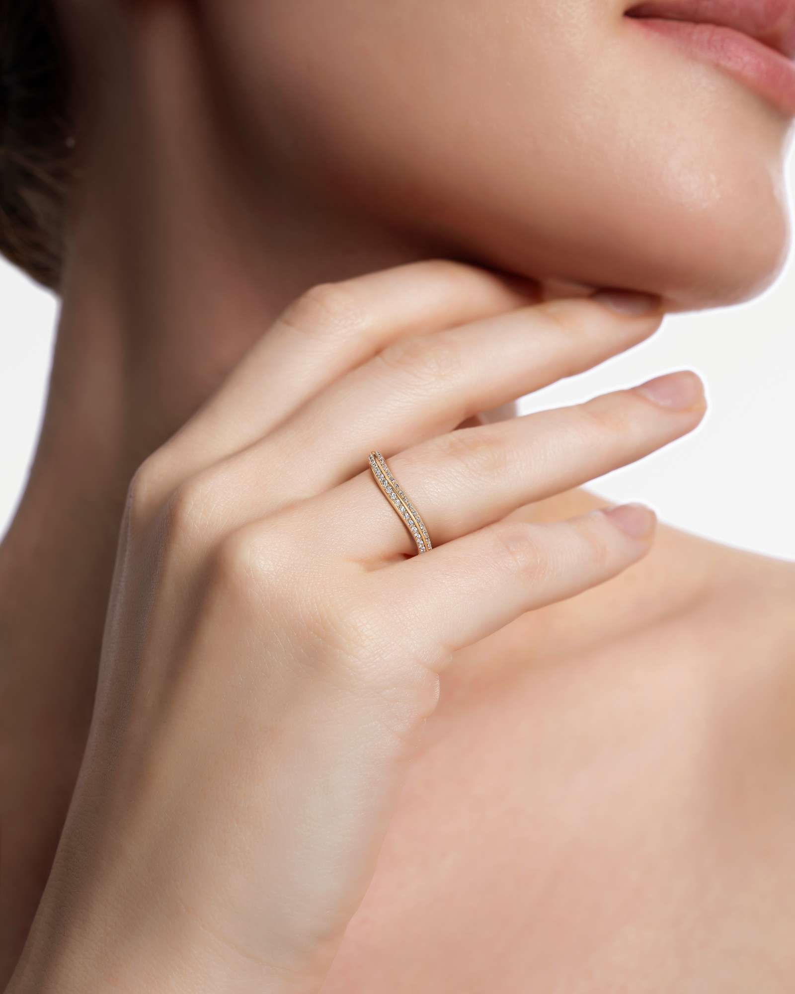 Velara Vérina Pavé Diamond Wedding Band, in 14K Yellow Gold (0.27 ctw)