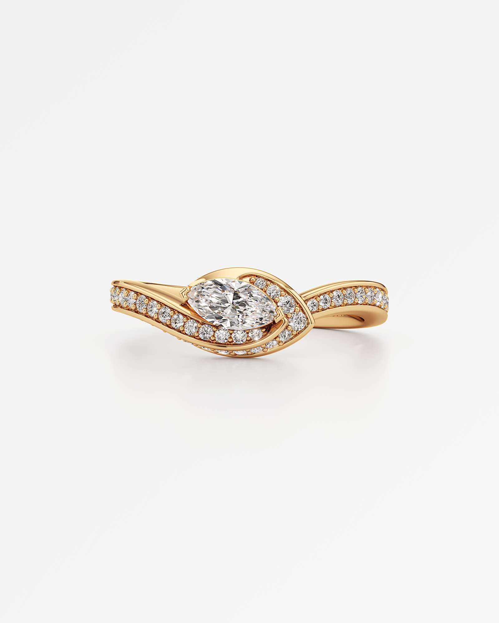 You Oracle Diamond Engagement Ring, In 14K Yellow Gold (0.73 ctw)