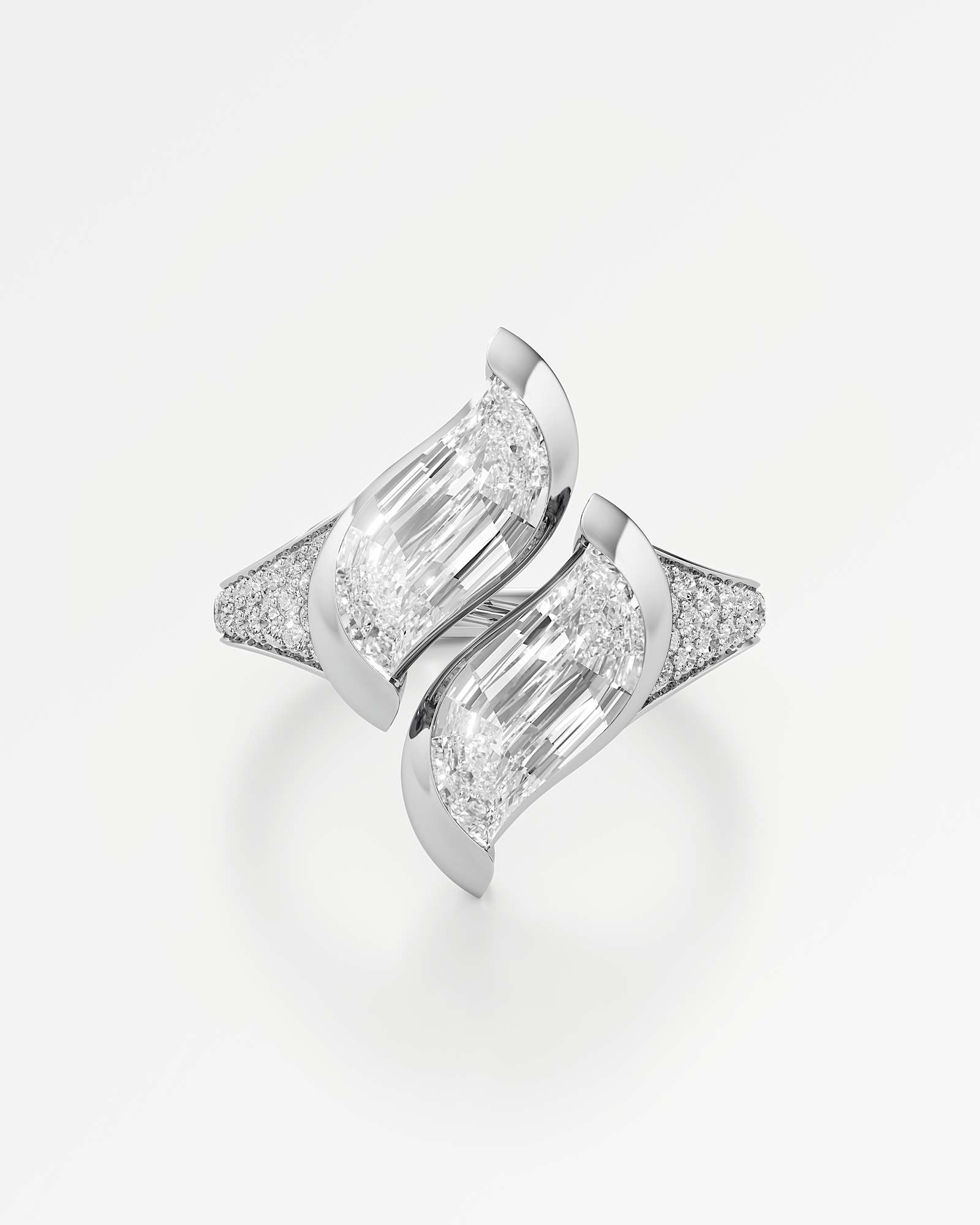 Glimmer Aquene Diamond Ring, In 14K White Gold (2.34 ctw)