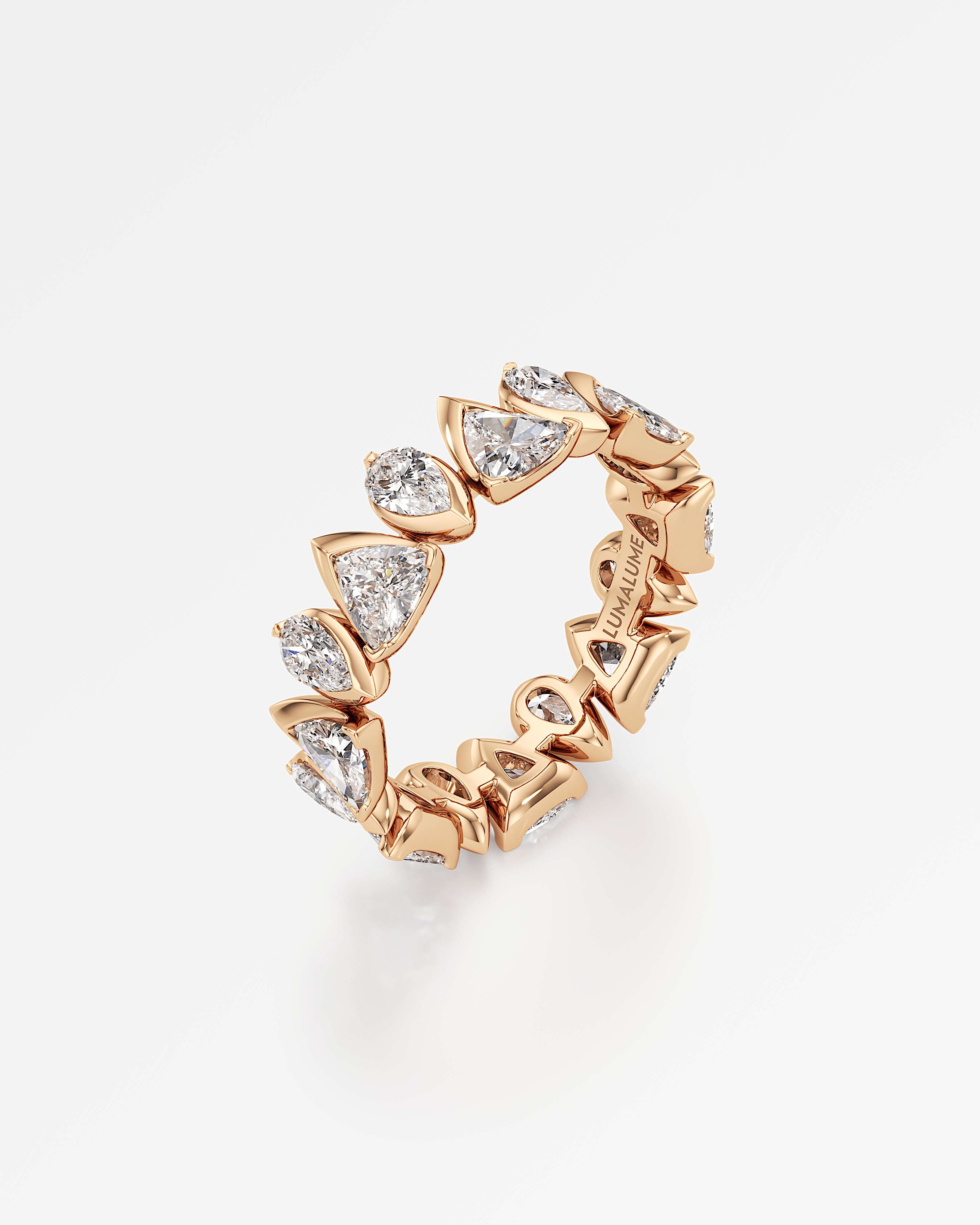 Pinnacle Lyrainne Diamond Eternity Band, In 14K Rose Gold (3.51 ctw)