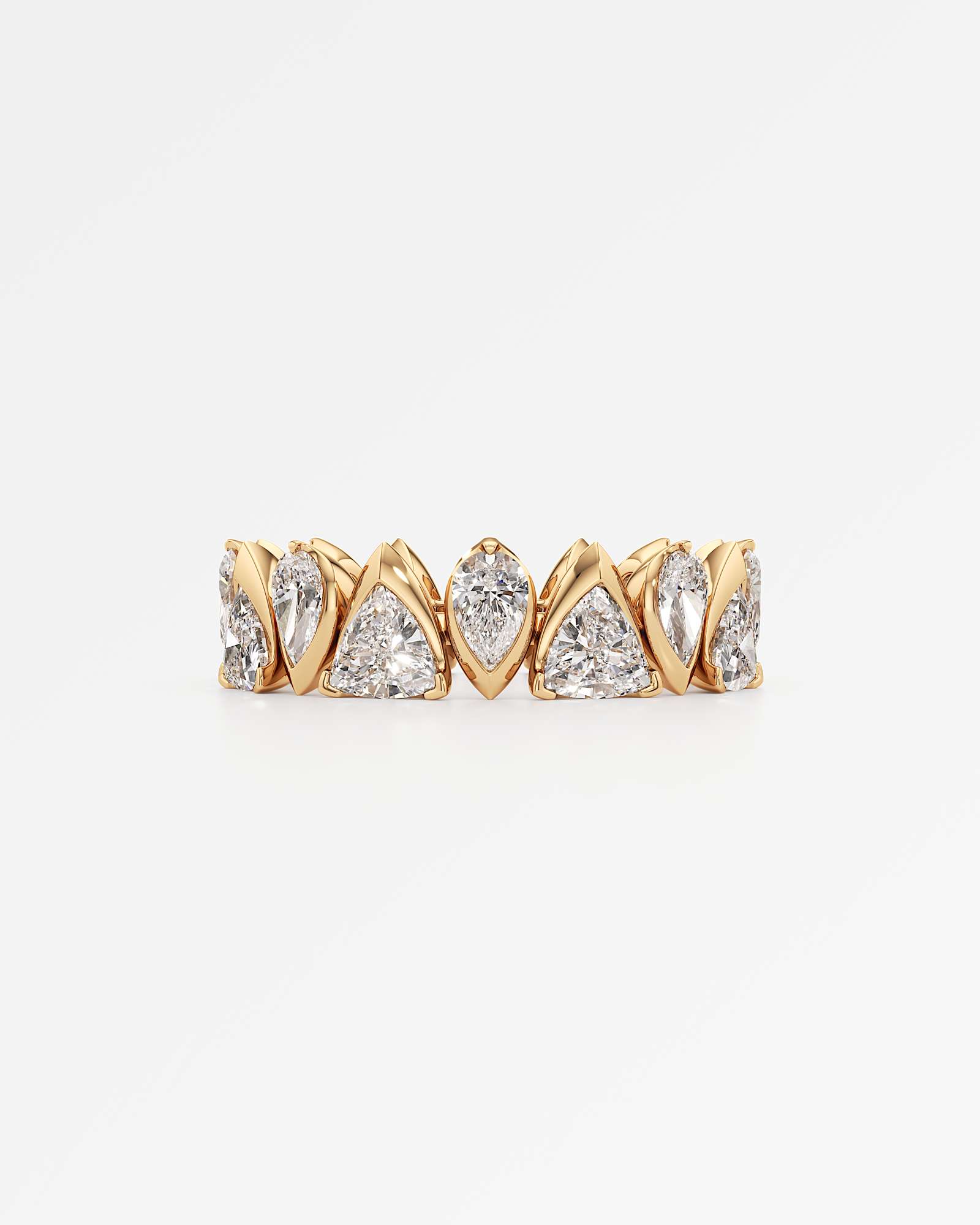 Pinnacle Lyrainne Diamond Eternity Band, In 14K Yellow Gold (3.51 ctw)