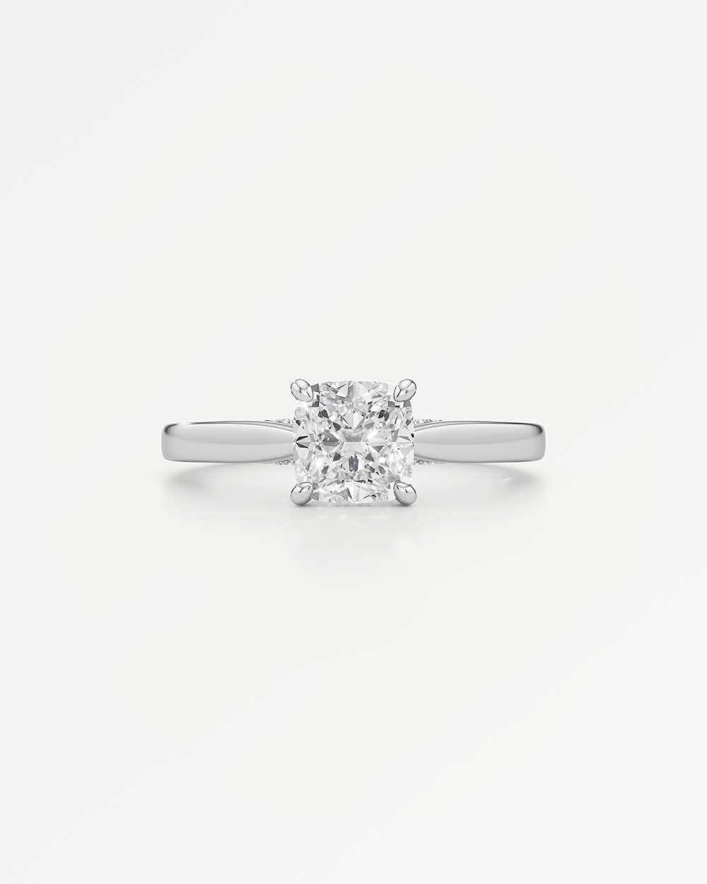 Eleanor Hidden Halo Diamond Engagement Ring