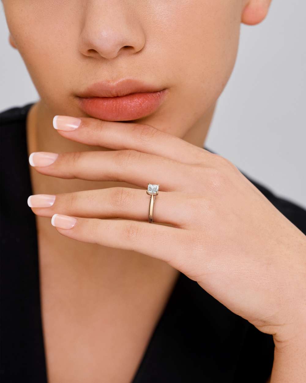 Eleanor Hidden Halo Diamond Engagement Ring