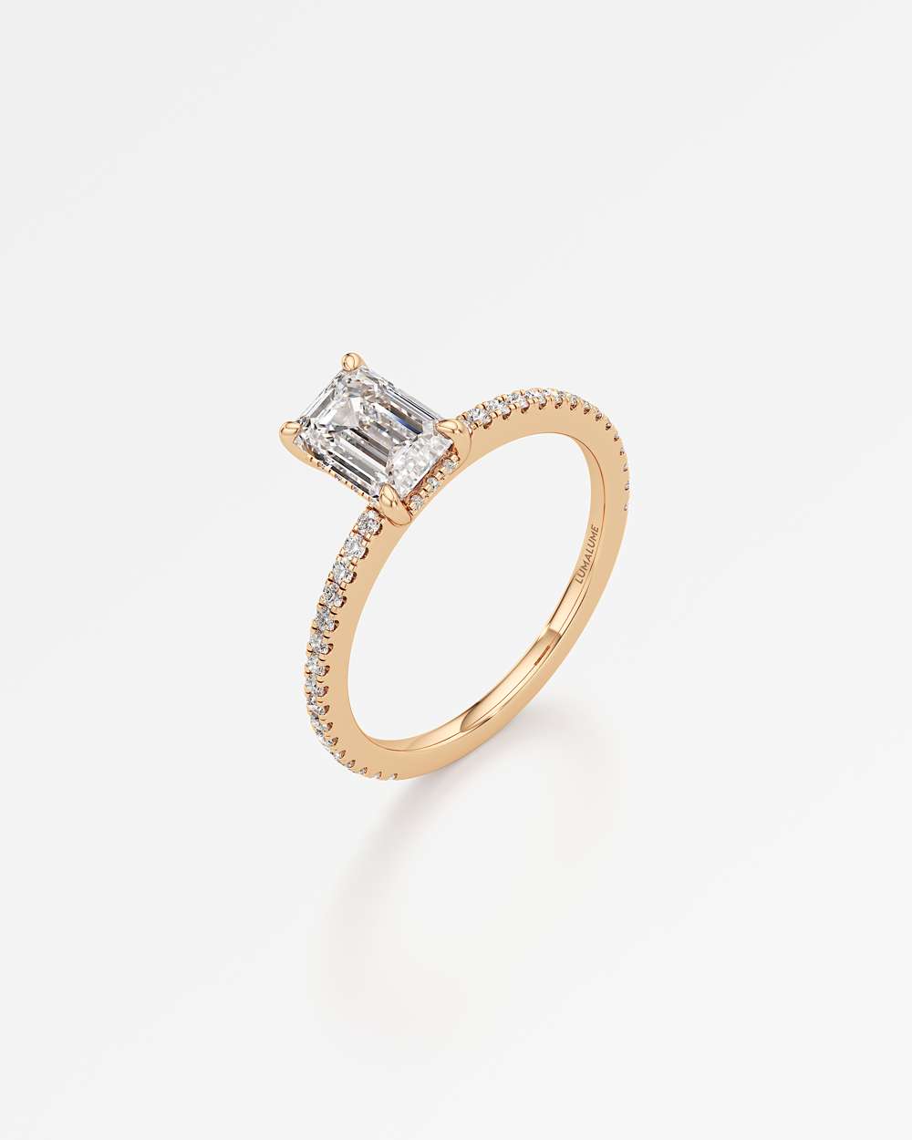 Elsa Hidden Halo Diamond Engagement Ring