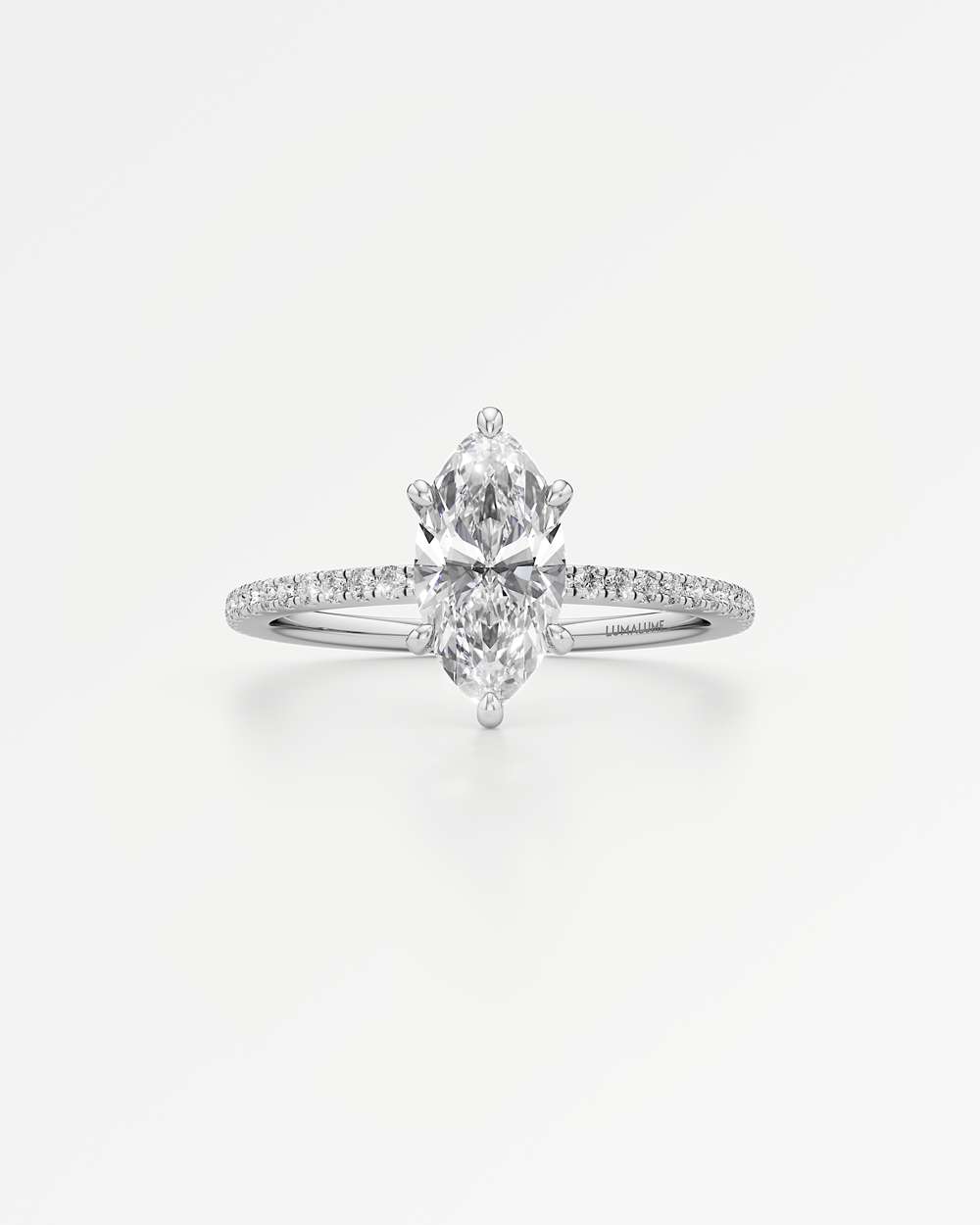 Elsa Hidden Halo Diamond Engagement Ring