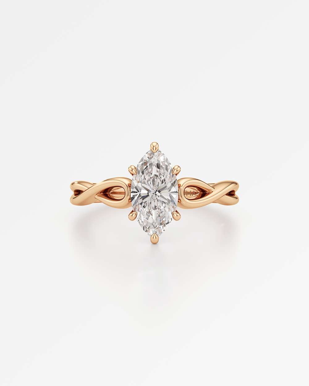 Amelia Hidden Halo Diamond Engagement Ring