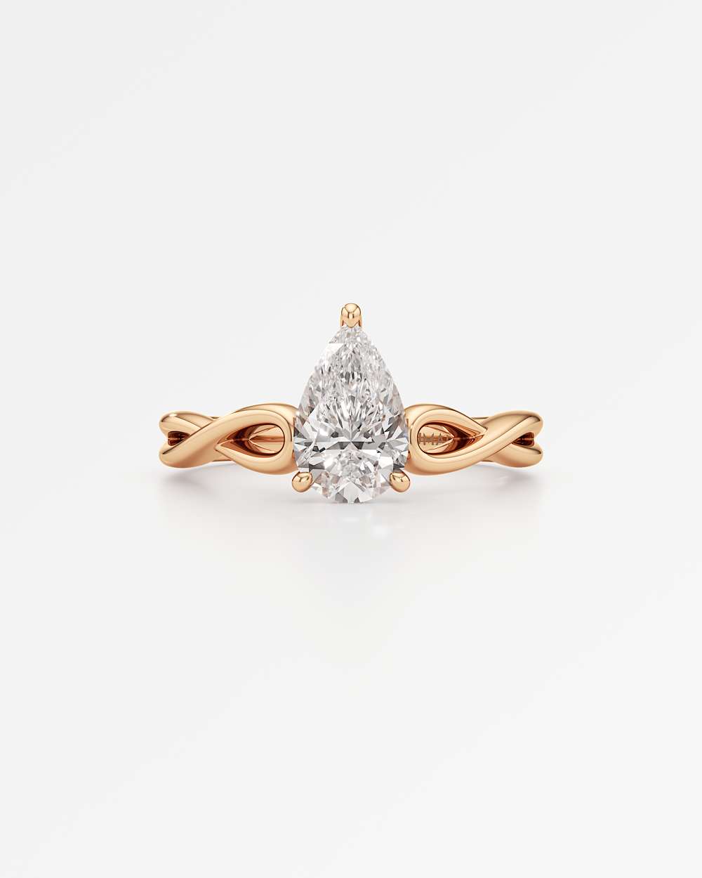 Amelia Hidden Halo Diamond Engagement Ring