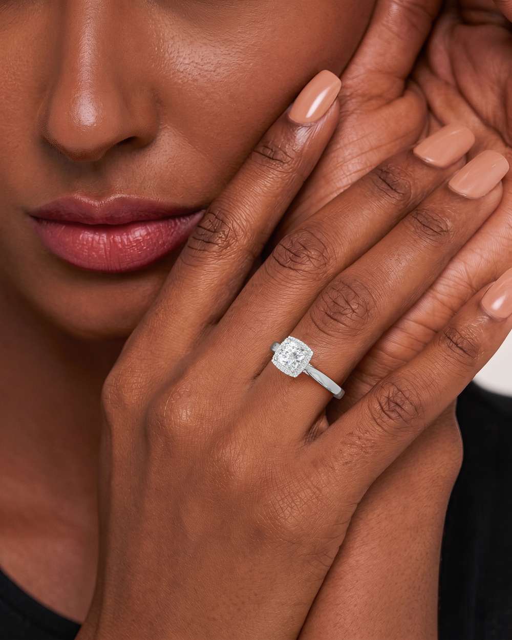 Eleanor Halo Diamond Engagement Ring