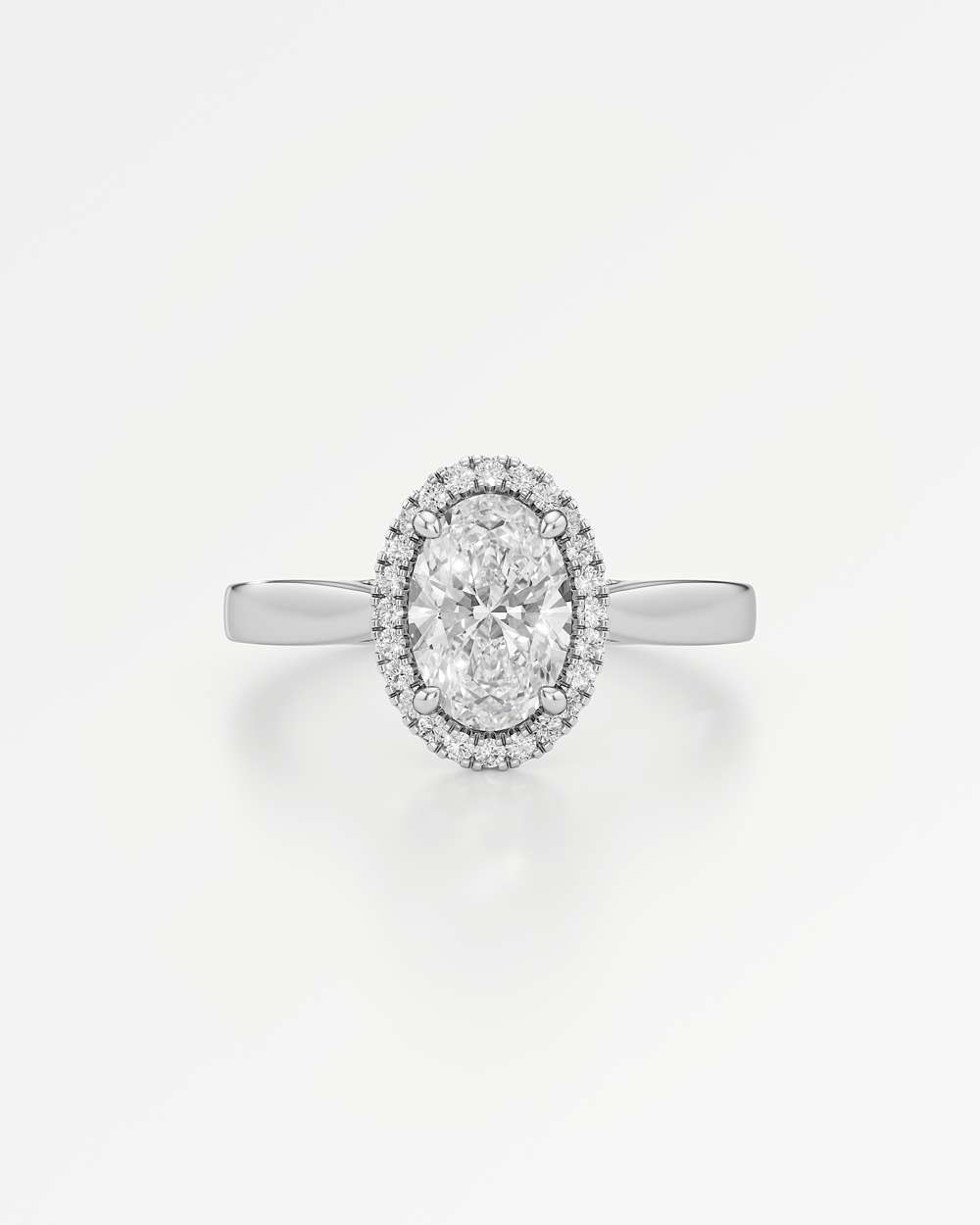 Eleanor Halo Diamond Engagement Ring