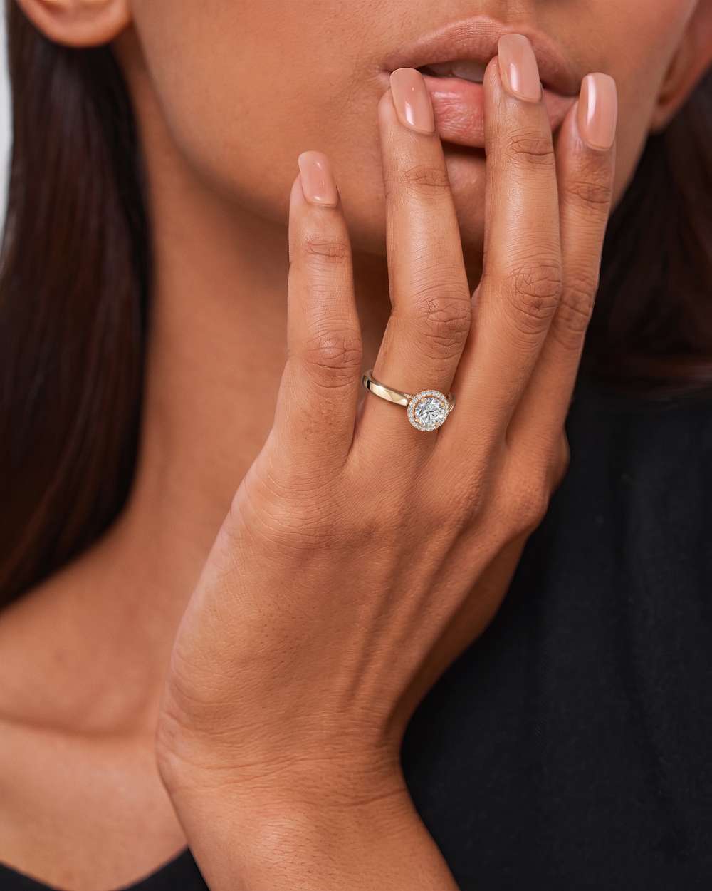 Eleanor Halo Diamond Engagement Ring