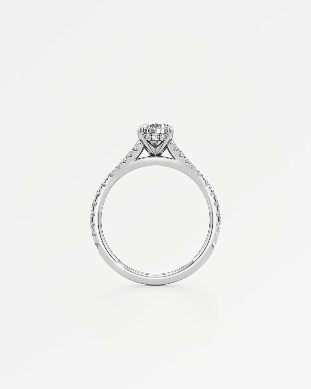 Marisol Hidden Halo Diamond Engagement Ring