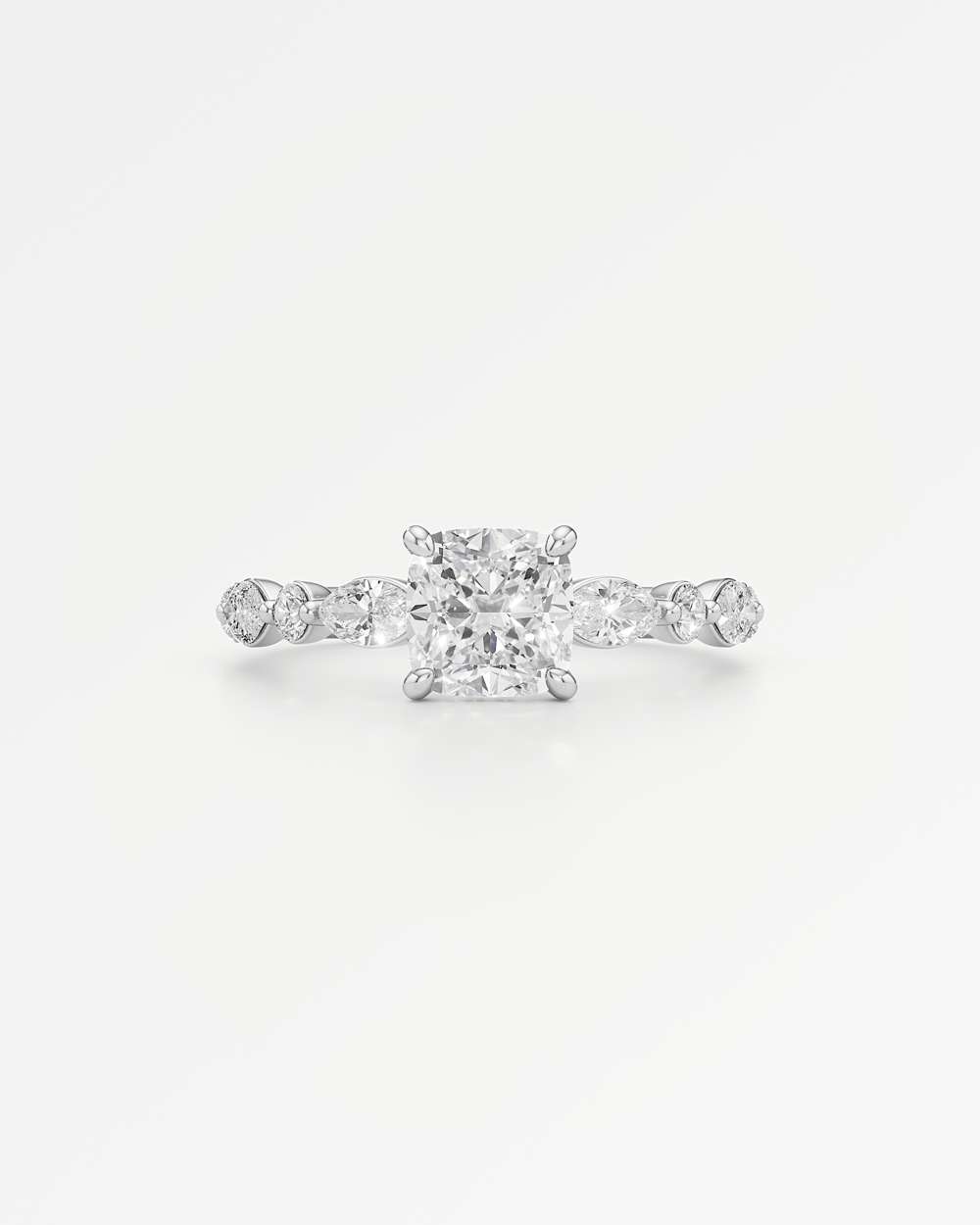 Zolaine Hidden Halo Diamond Engagement Ring